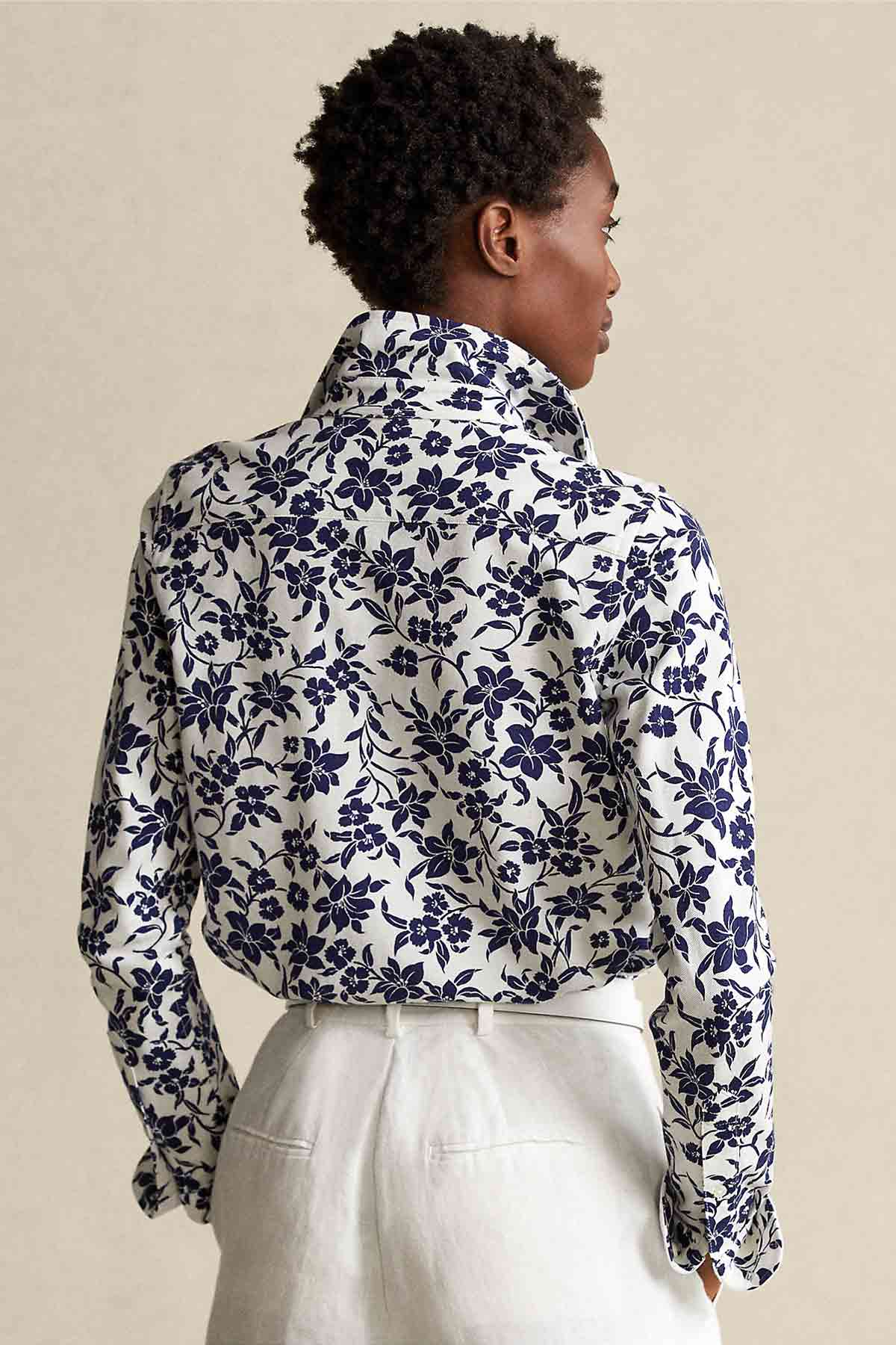 Polo Ralph Lauren Çiçek Desenli Knit Oxford Gömlek-Libas Trendy Fashion Store