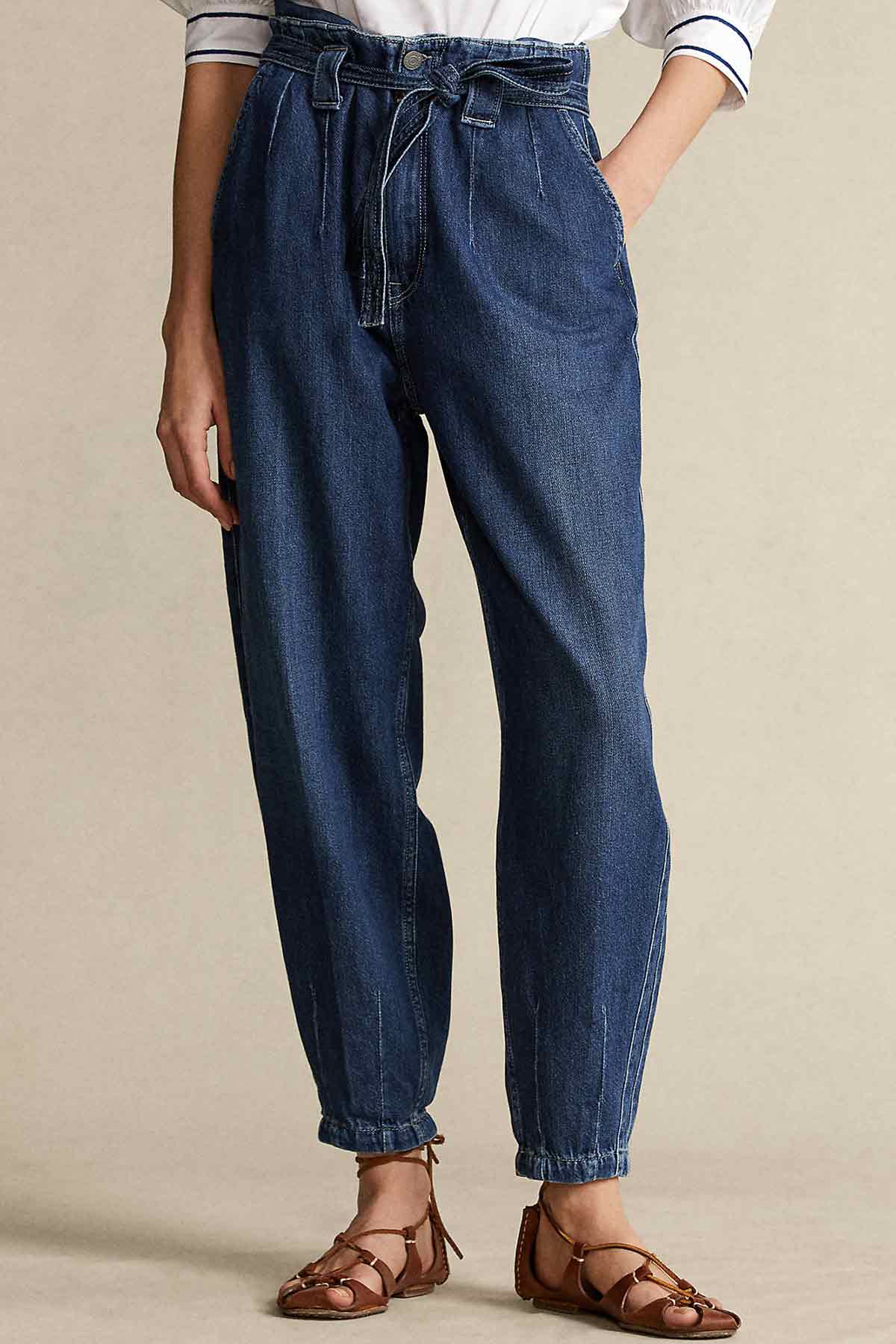 Polo Ralph Lauren Yüksek Bel Kuşaklı Jeans-Libas Trendy Fashion Store