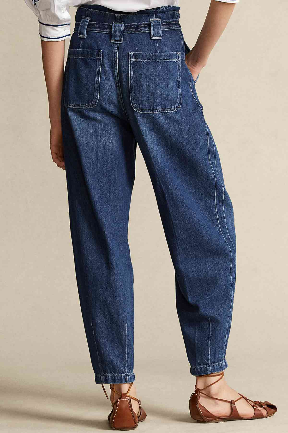 Polo Ralph Lauren Yüksek Bel Kuşaklı Jeans-Libas Trendy Fashion Store