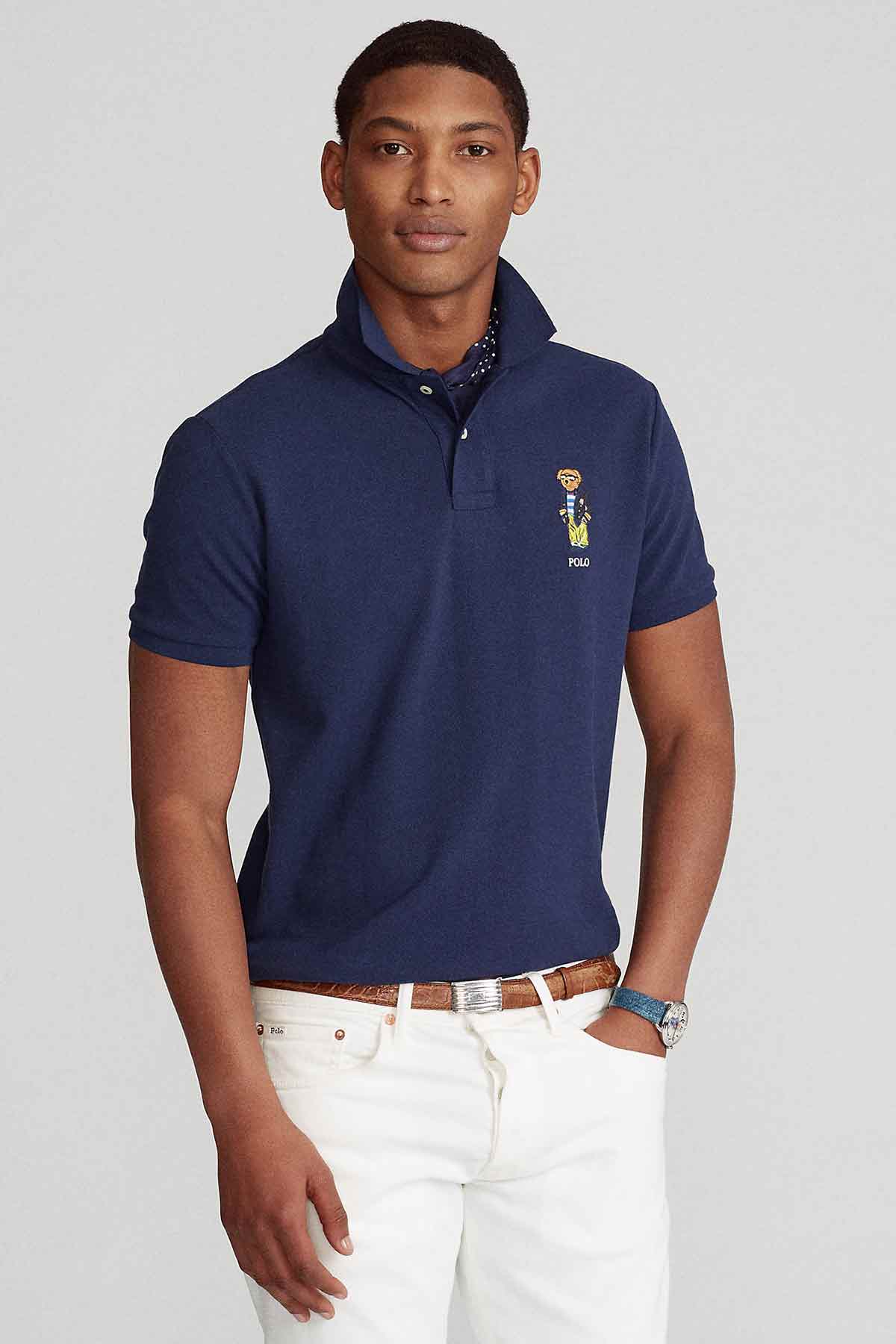 Polo Ralph Lauren Custom Slim Fit Polo Bear Polo Yaka T-shirt-Libas Trendy Fashion Store