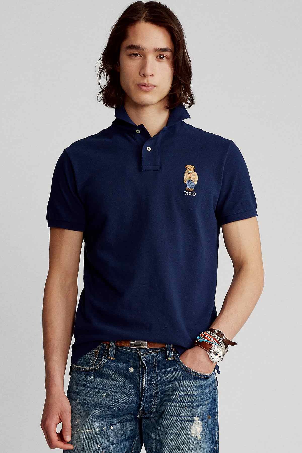 Polo Ralph Lauren Custom Slim Fit Polo Bear Polo Yaka T-shirt-Libas Trendy Fashion Store