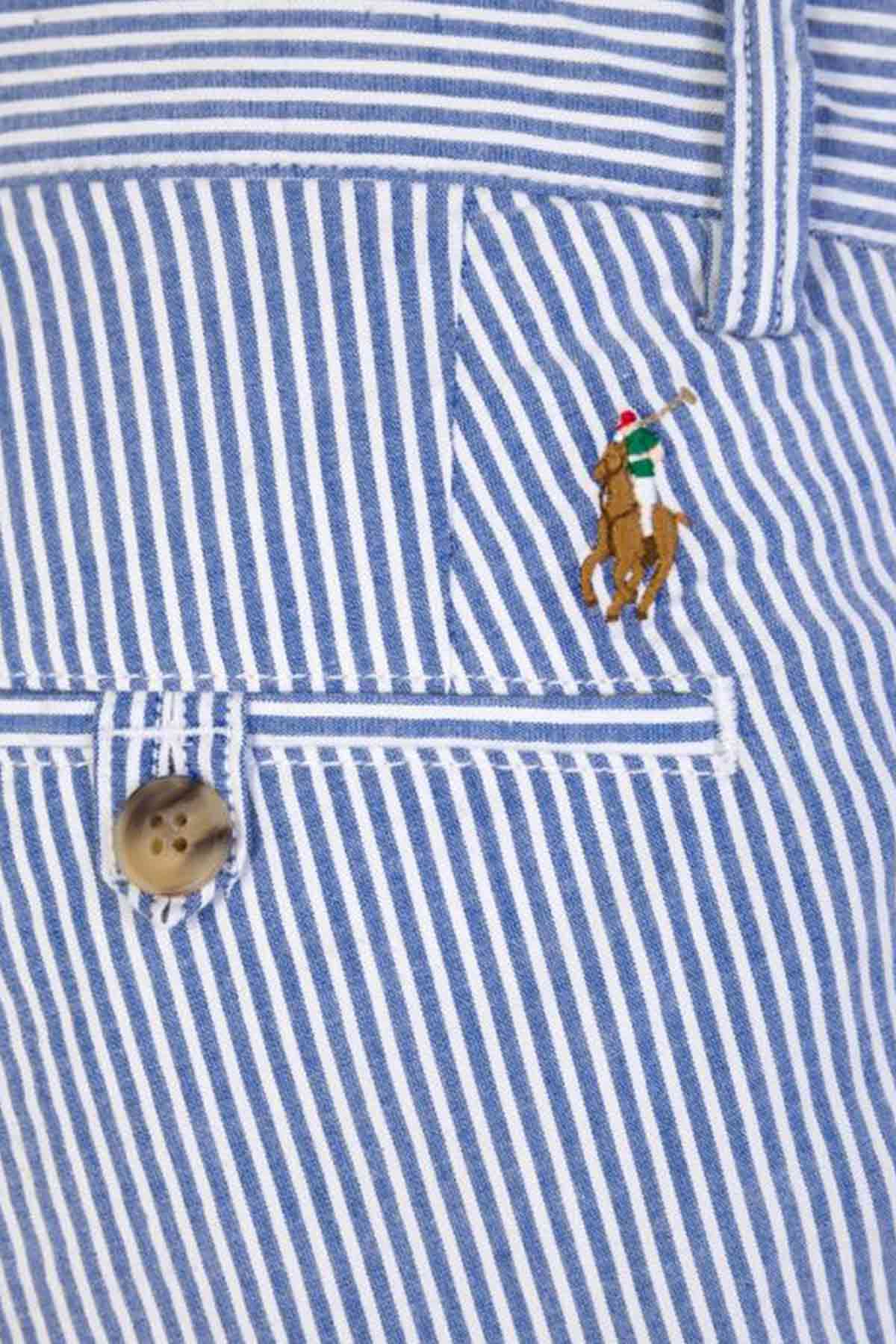 Polo Ralph Lauren Stretch Straight Fit Çizgili Şort-Libas Trendy Fashion Store