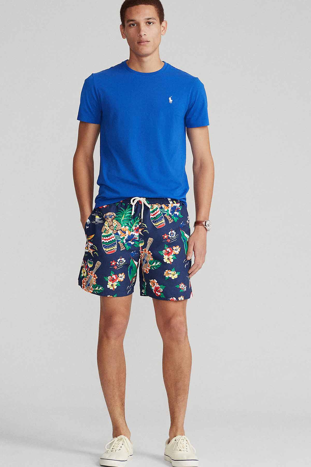 Polo Ralph Lauren Tropik Desenli Polo Bear Şort Mayo-Libas Trendy Fashion Store