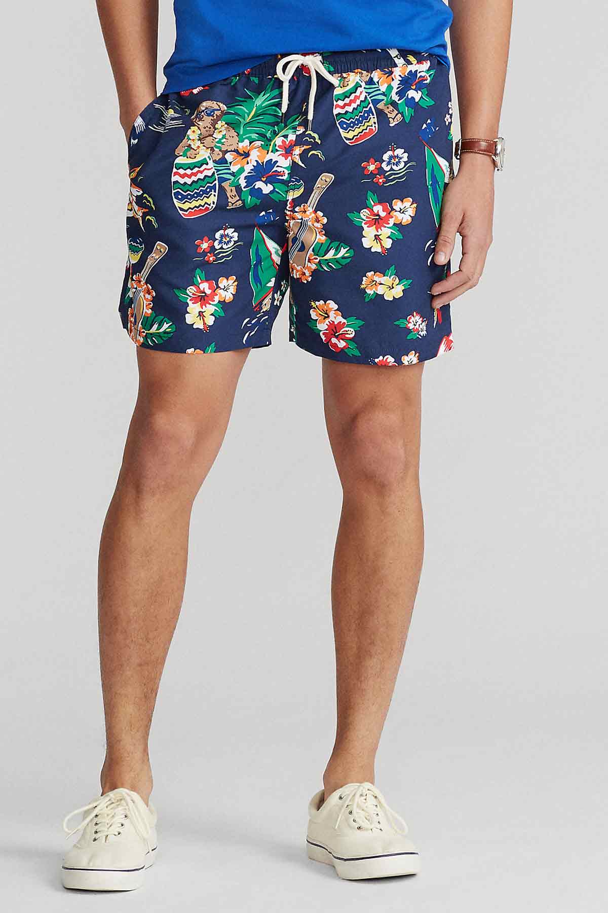 Polo Ralph Lauren Tropik Desenli Polo Bear Şort Mayo-Libas Trendy Fashion Store