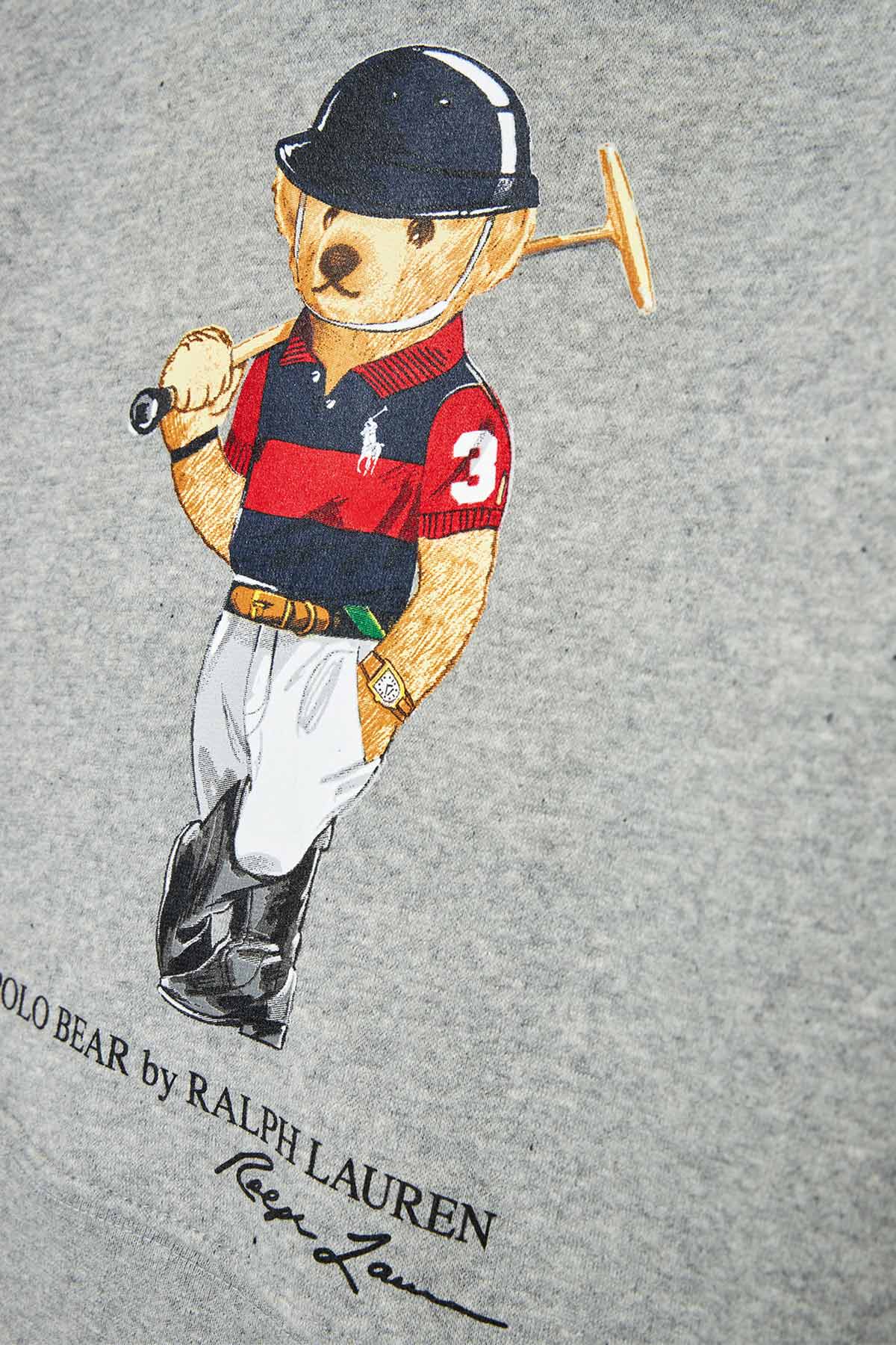 Polo Ralph Lauren 5-7 Yaş Erkek Polo Bear Kapüşonlu Sweatshirt-Libas Trendy Fashion Store