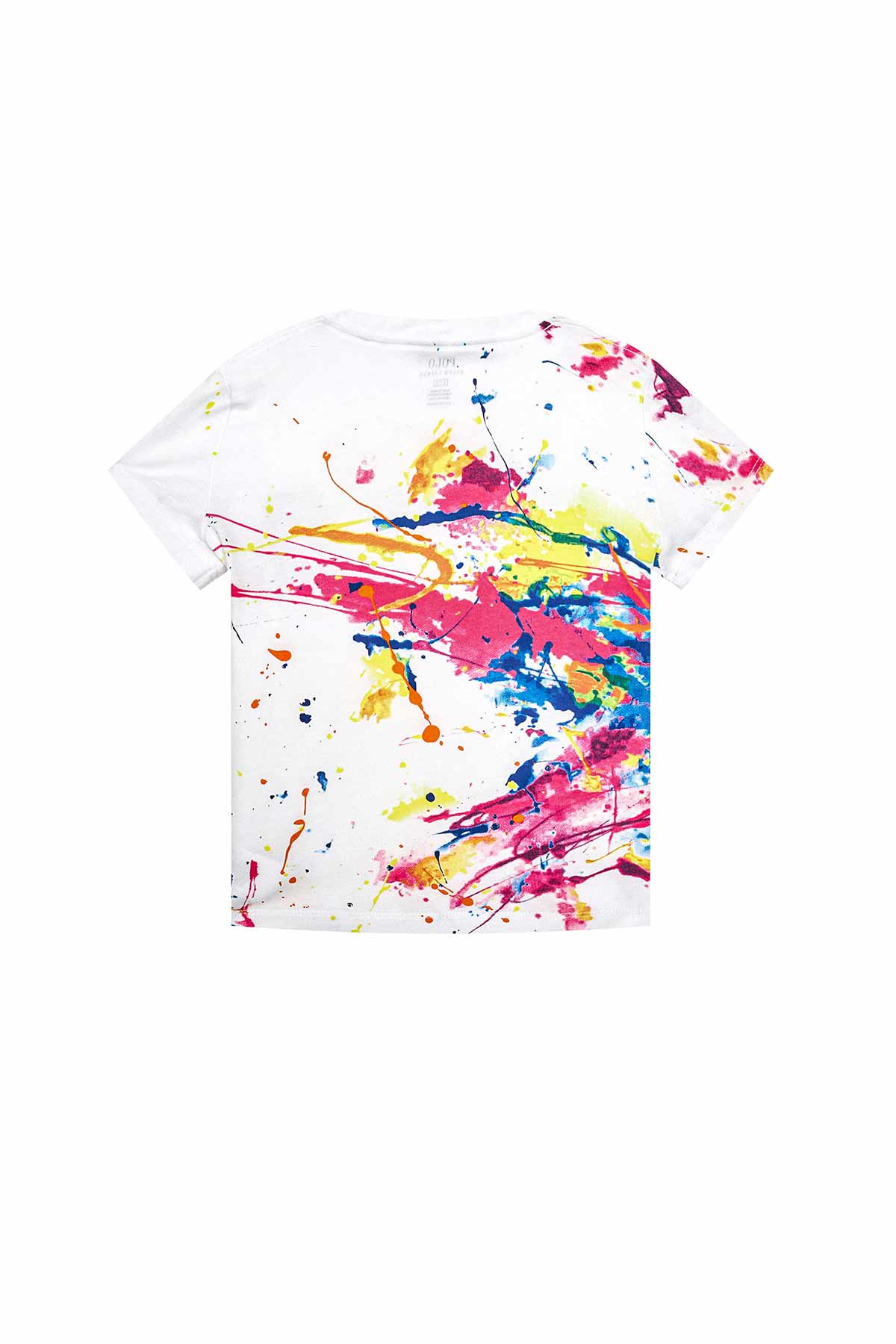 Polo Ralph Lauren 4 Yaş Kız Çocuk Boya Efektli T-shirt-Libas Trendy Fashion Store