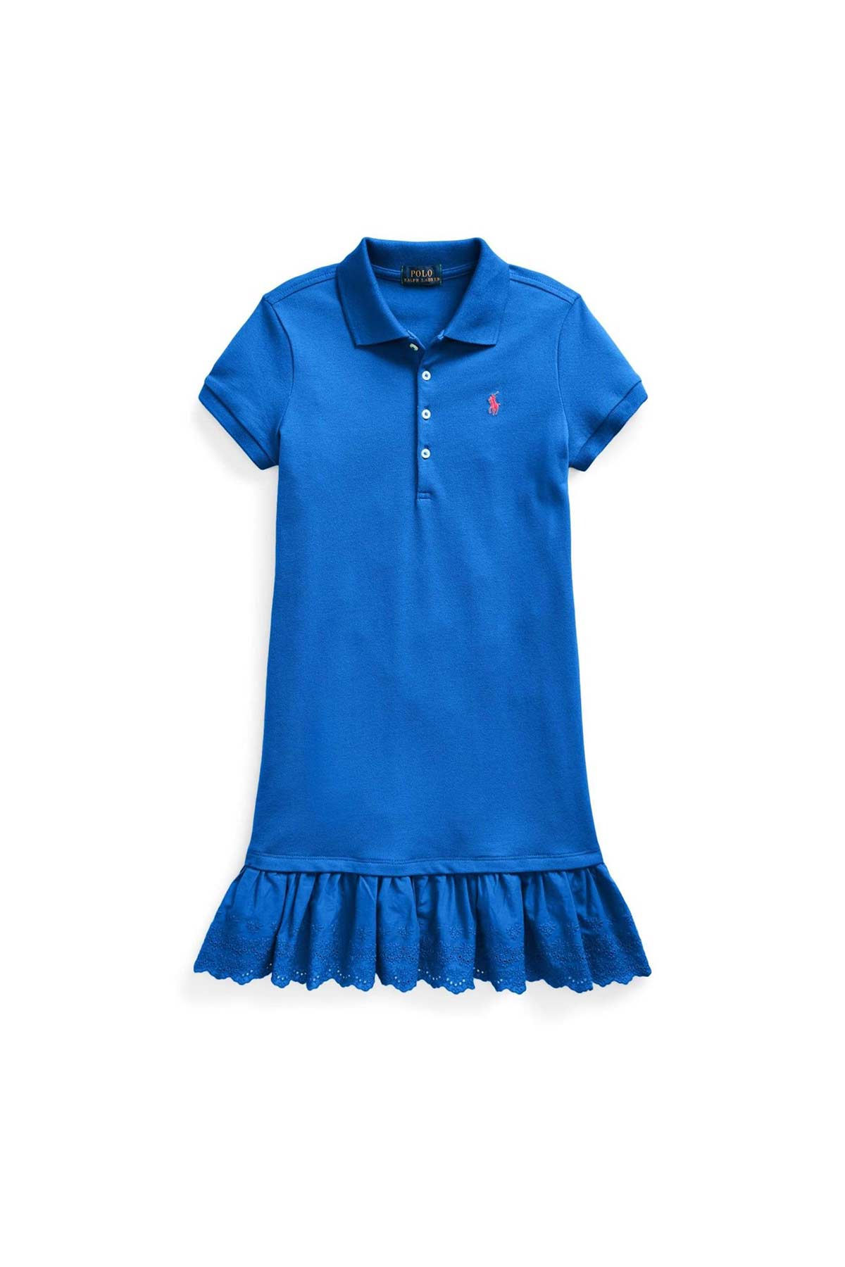 Polo Ralph Lauren 5-6.5 Yaş Kız Çocuk Polo Yaka Elbise-Libas Trendy Fashion Store