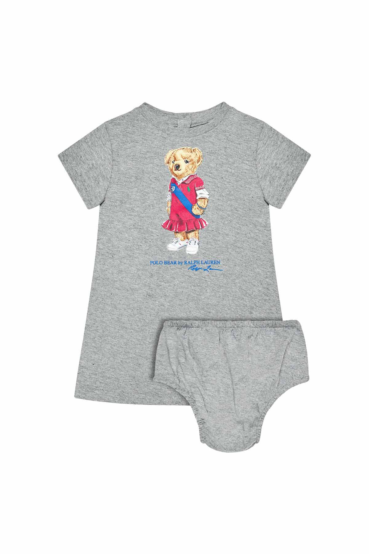 Polo Ralph Lauren 12-24 Ay Kız Bebek Polo Bear Elbise-Libas Trendy Fashion Store