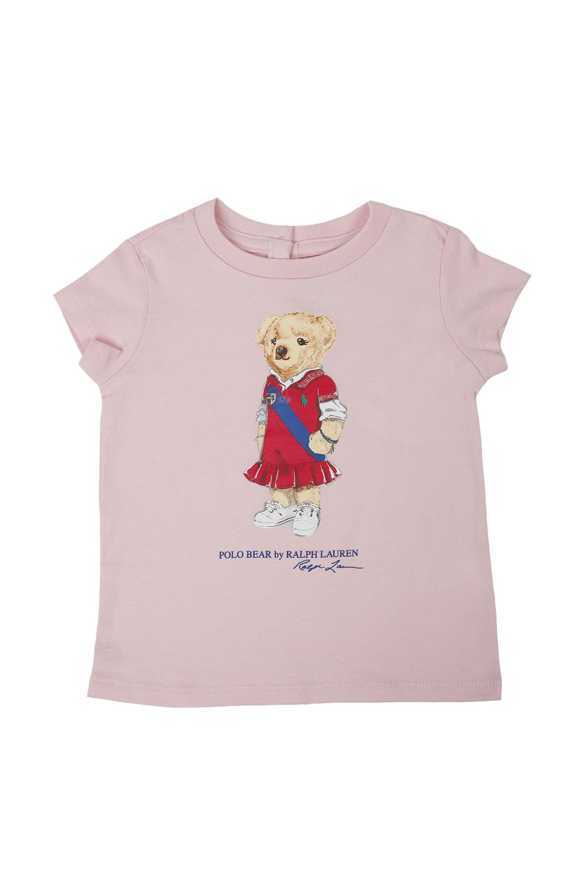 Polo Ralph Lauren 12-24 Ay Kız Bebek Polo Bear T-shirt-Libas Trendy Fashion Store