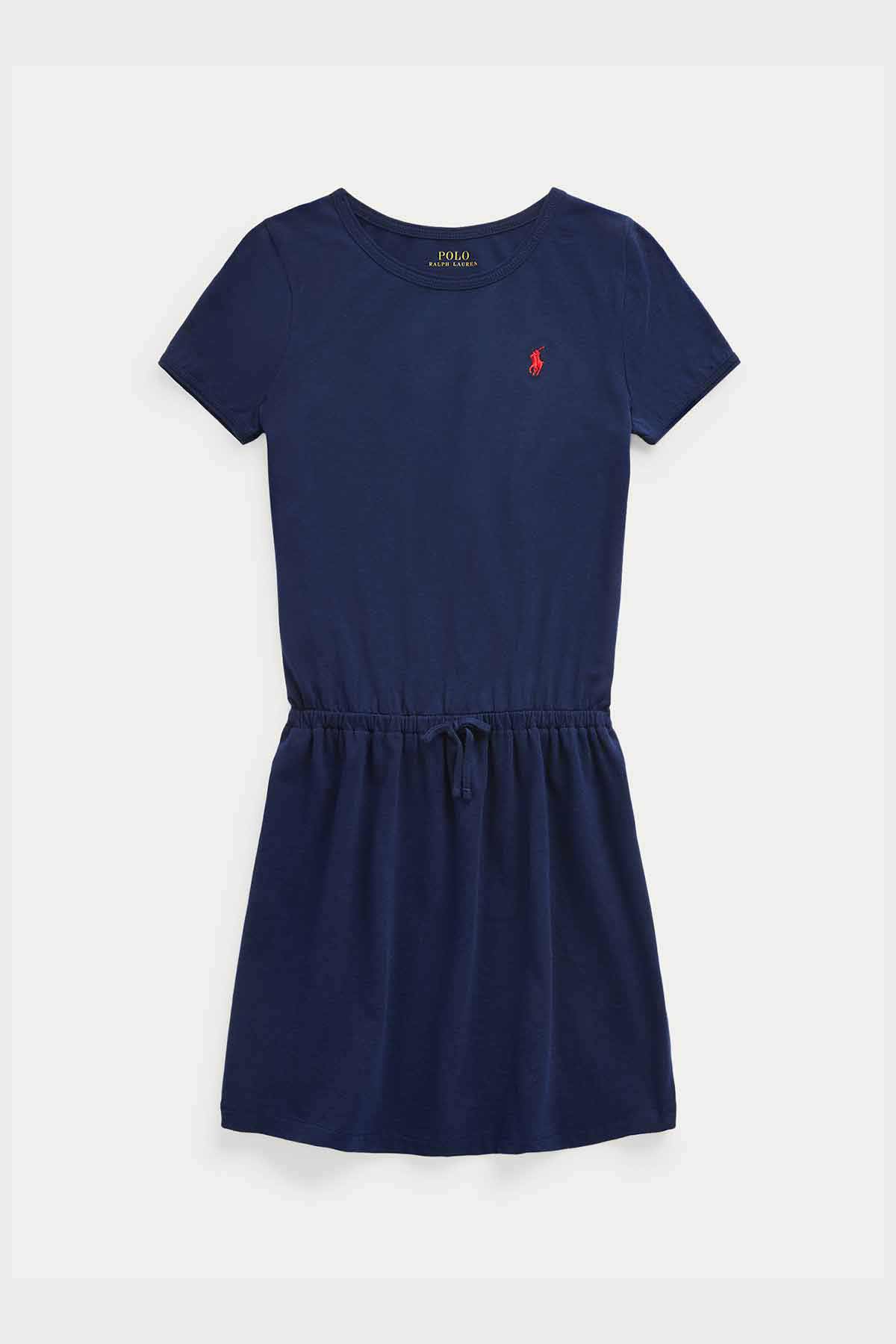 Polo Ralph Lauren 5-6.5 Yaş Kız Çocuk Belden Büzgülü Elbise-Libas Trendy Fashion Store