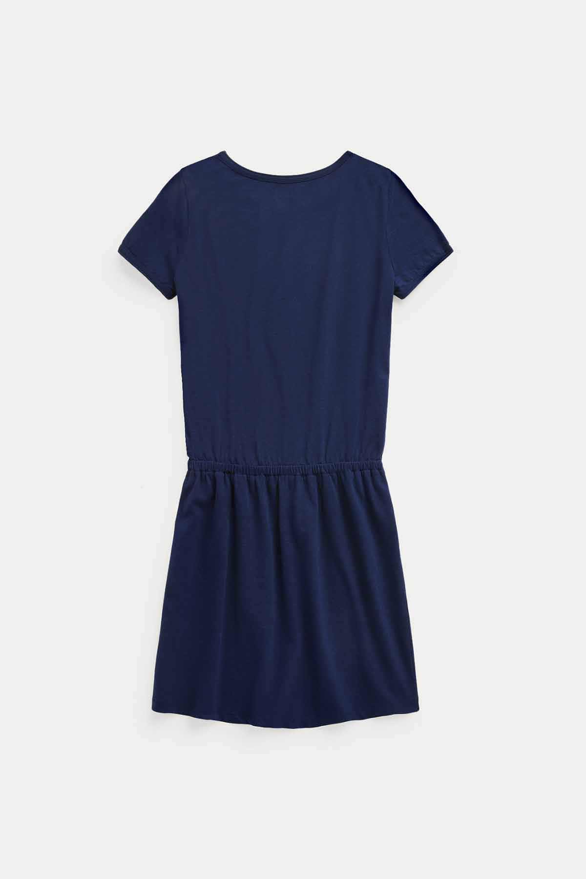 Polo Ralph Lauren 5-6.5 Yaş Kız Çocuk Belden Büzgülü Elbise-Libas Trendy Fashion Store