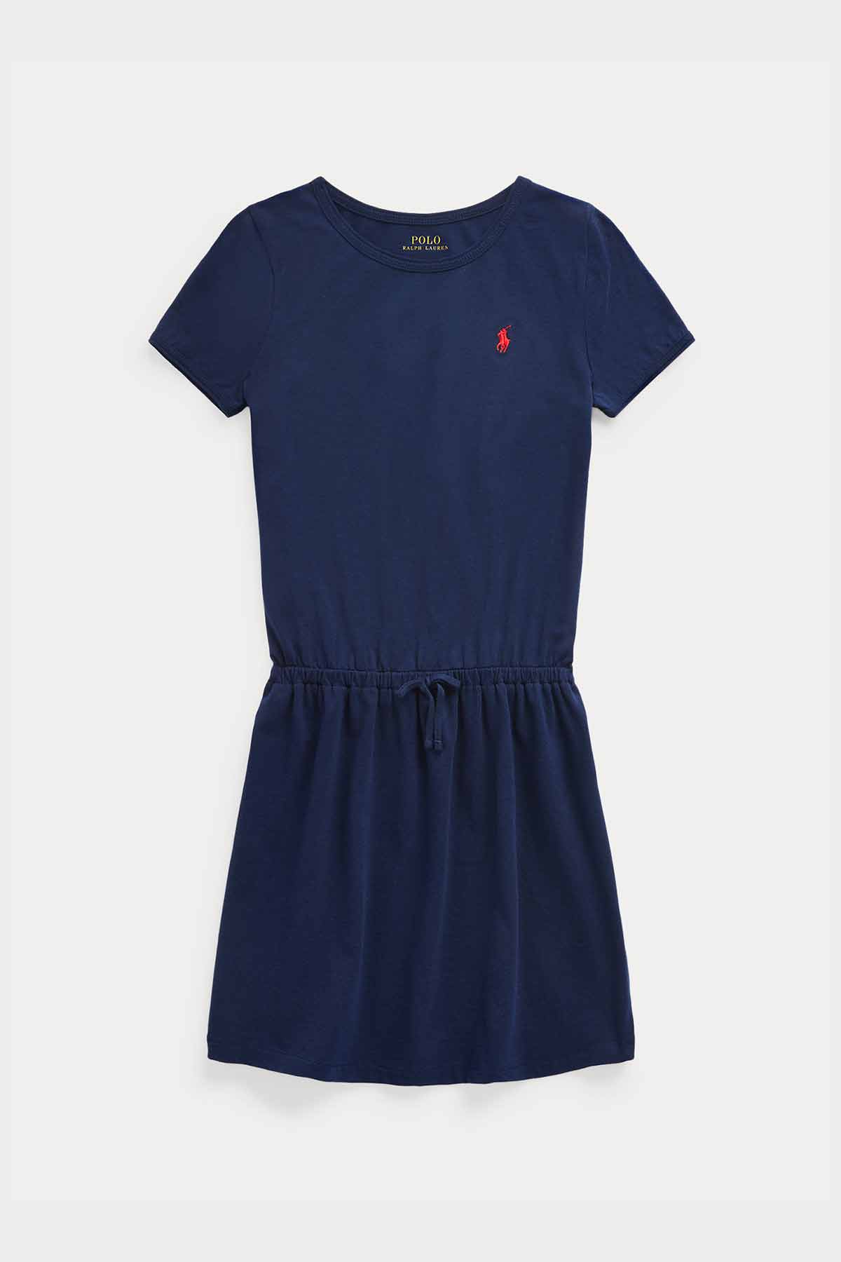 Polo Ralph Lauren S-M Beden Kız Çocuk Belden Büzgülü T-shirt Elbise-Libas Trendy Fashion Store