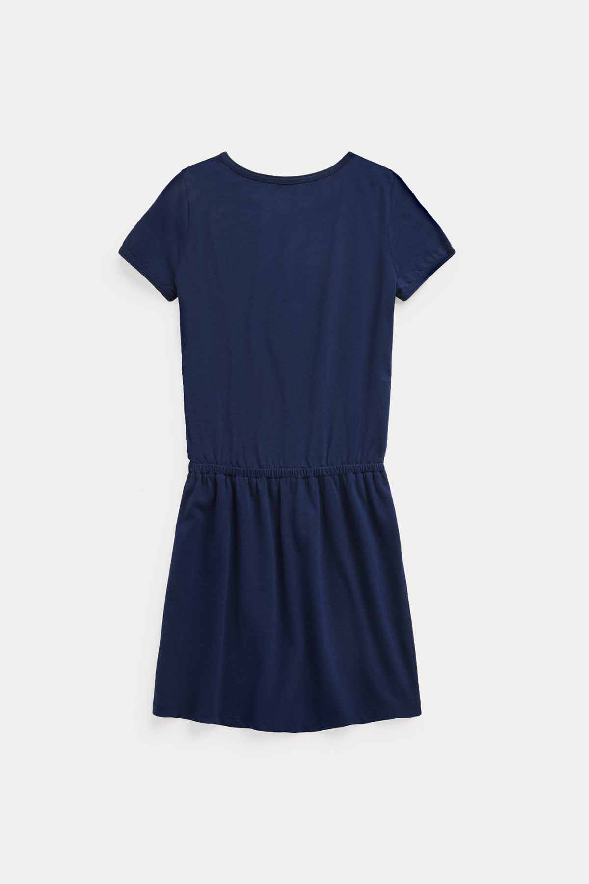 Polo Ralph Lauren S-M Beden Kız Çocuk Belden Büzgülü T-shirt Elbise-Libas Trendy Fashion Store