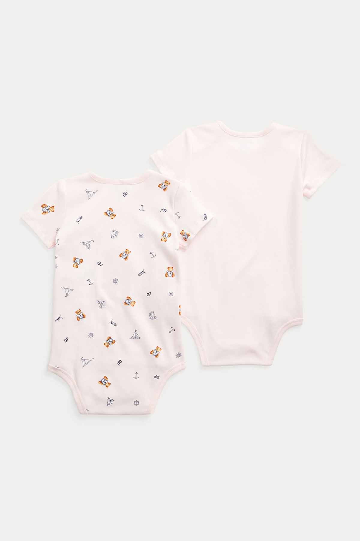 Polo Ralph Lauren 3-12 Ay Kız Bebek Polo Bear Tulum Set-Libas Trendy Fashion Store