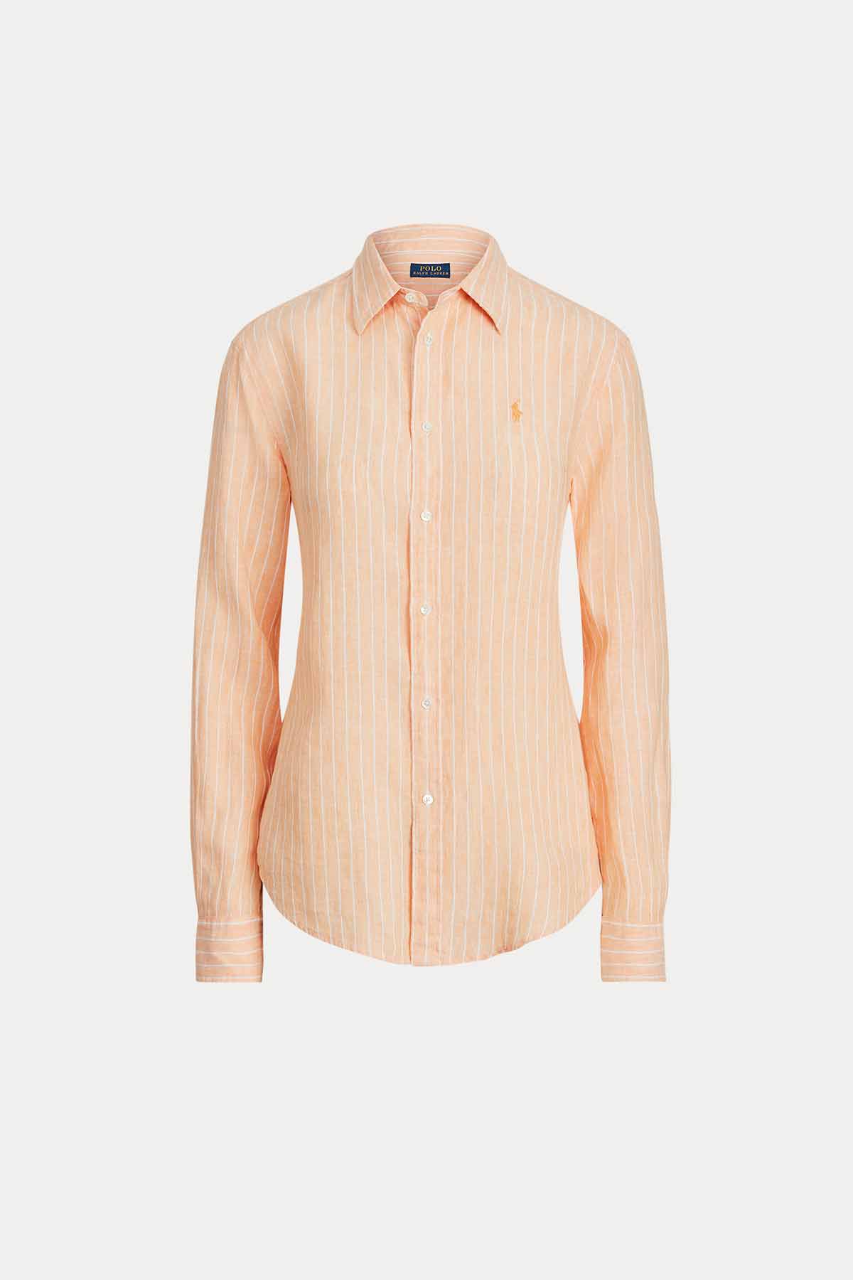 Polo Ralph Lauren Rahat Kesim Çizgili Keten Gömlek-Libas Trendy Fashion Store