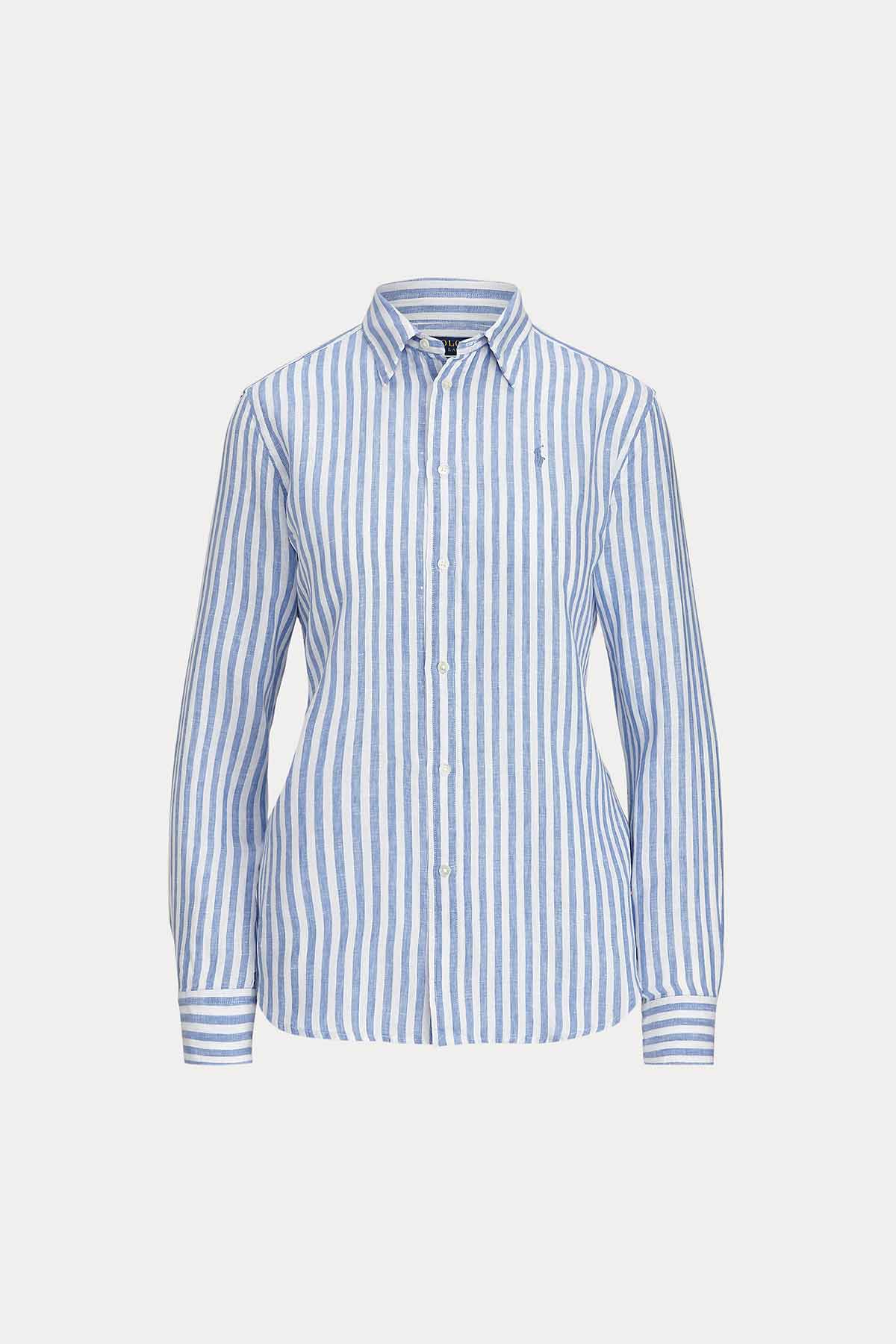 Polo Ralph Lauren Rahat Kesim Çizgili Keten Gömlek-Libas Trendy Fashion Store