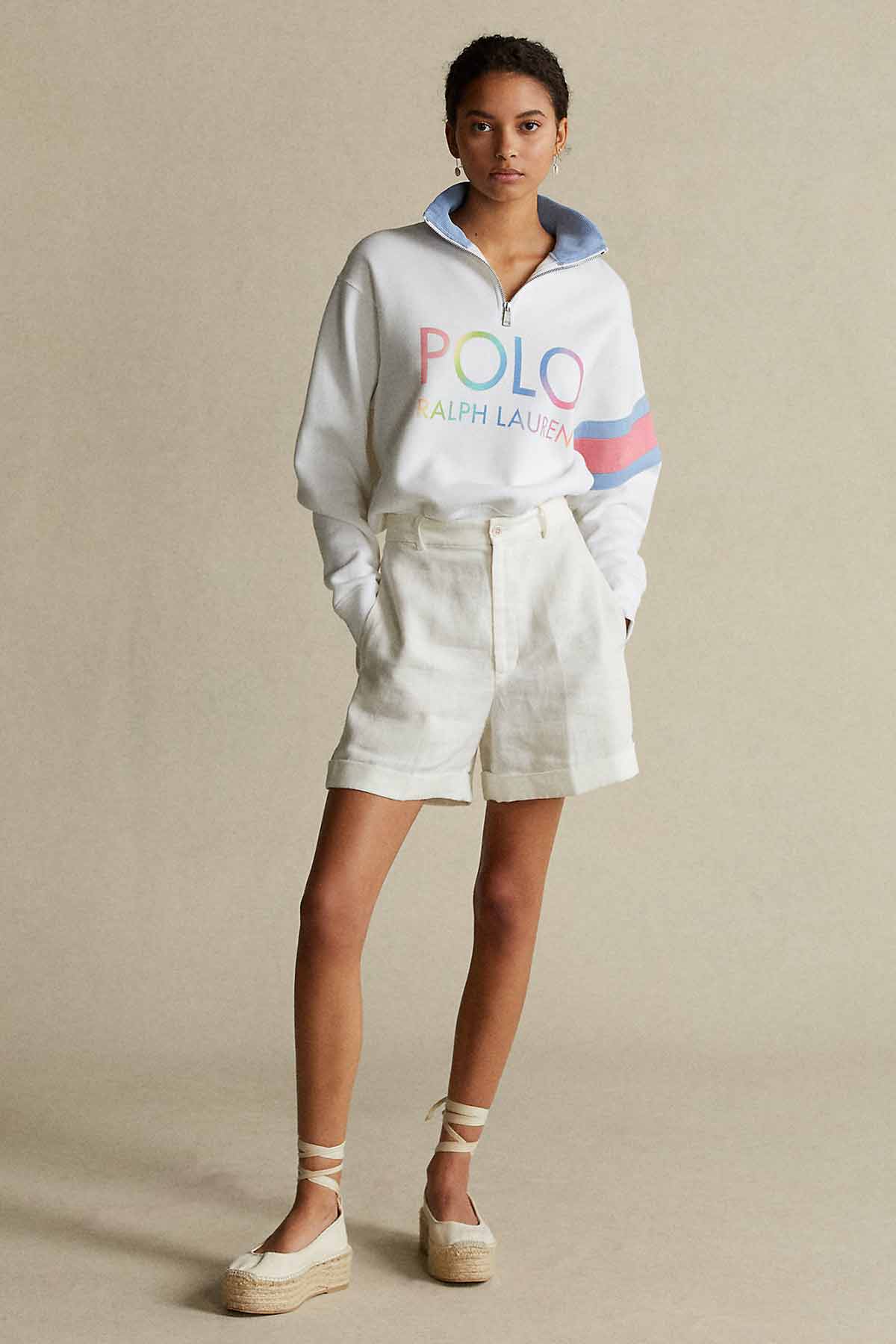 Polo Ralph Lauren Fermuarlı Dik Yaka Sweatshirt-Libas Trendy Fashion Store