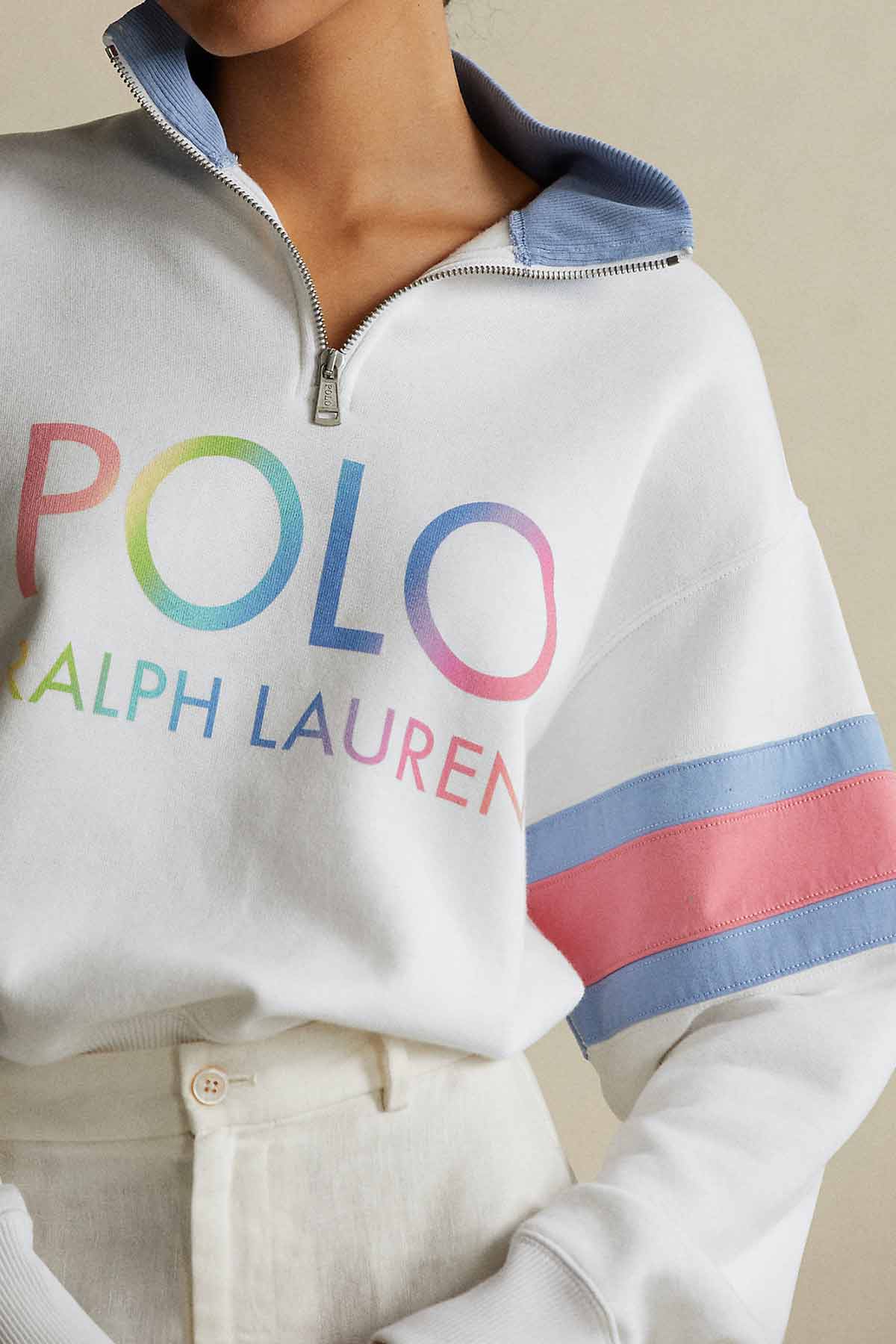 Polo Ralph Lauren Fermuarlı Dik Yaka Sweatshirt-Libas Trendy Fashion Store