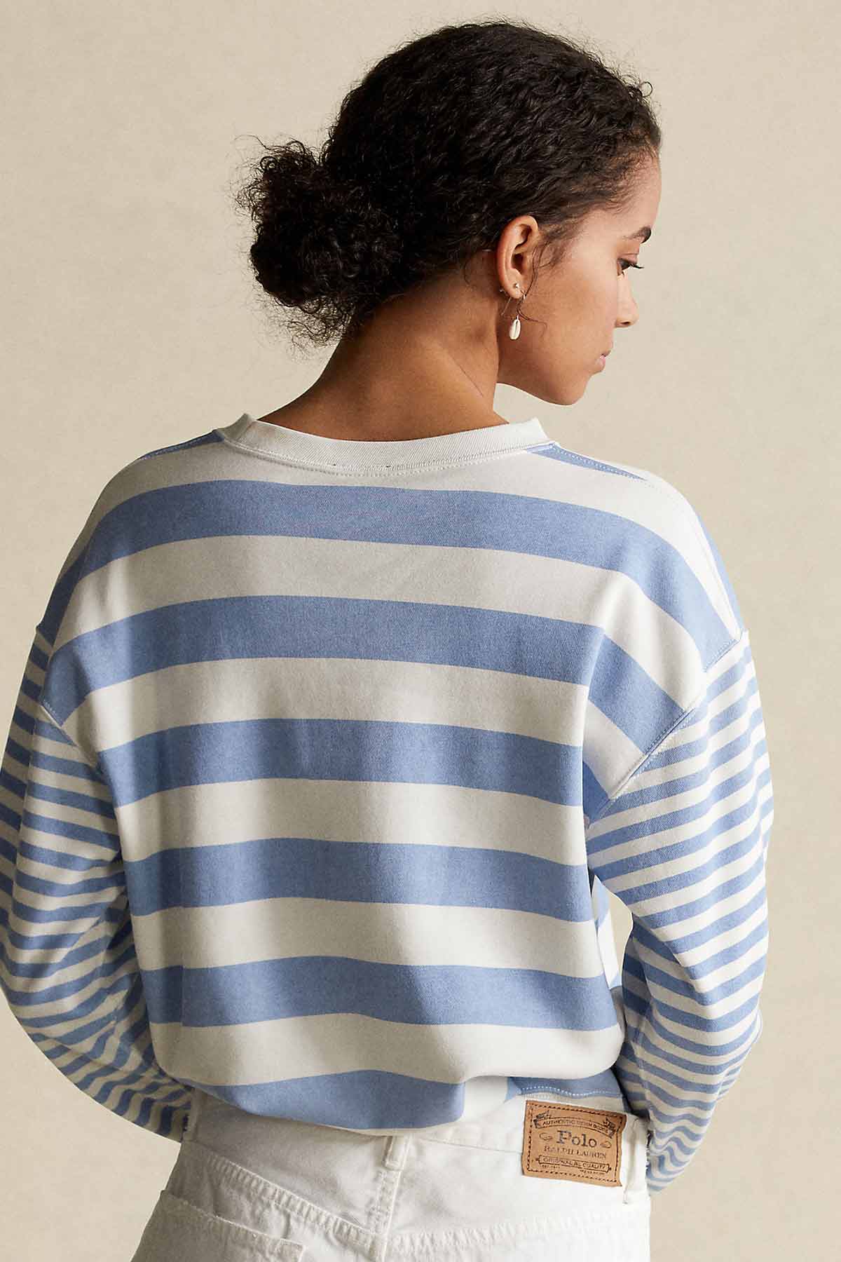 Polo Ralph Lauren Yuvarlak Yaka Çizgili Sweatshirt-Libas Trendy Fashion Store