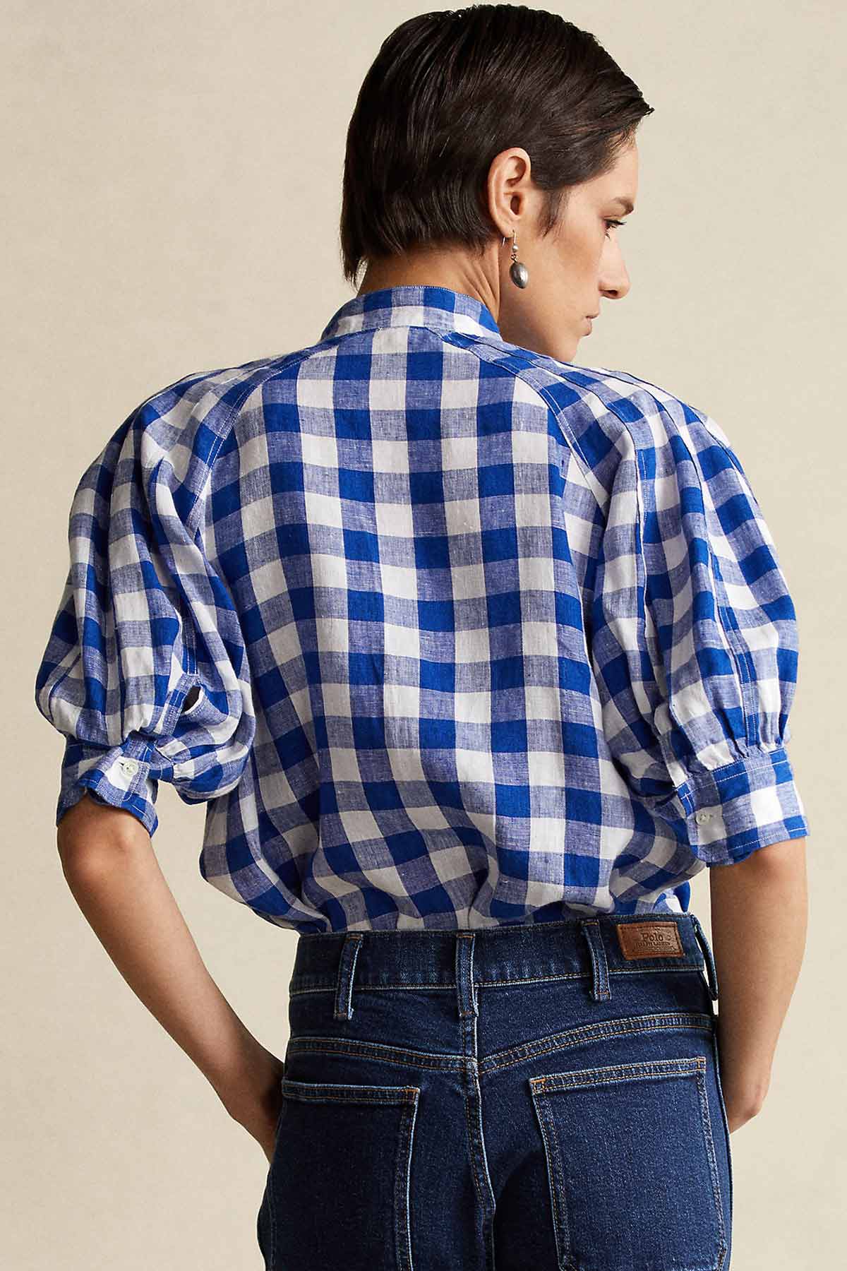 Polo Ralph Lauren Hakim Yaka Kareli Keten Gömlek-Libas Trendy Fashion Store