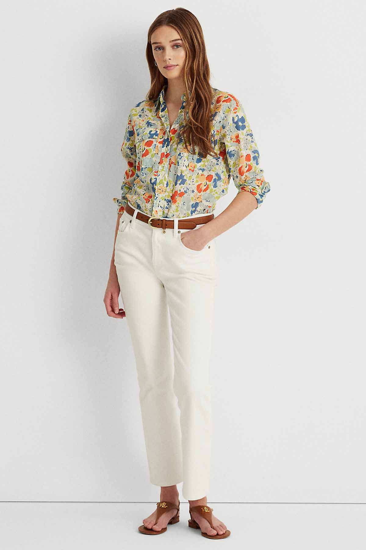 Polo Ralph Lauren Renkli Çiçek Desenli Gömlek-Libas Trendy Fashion Store