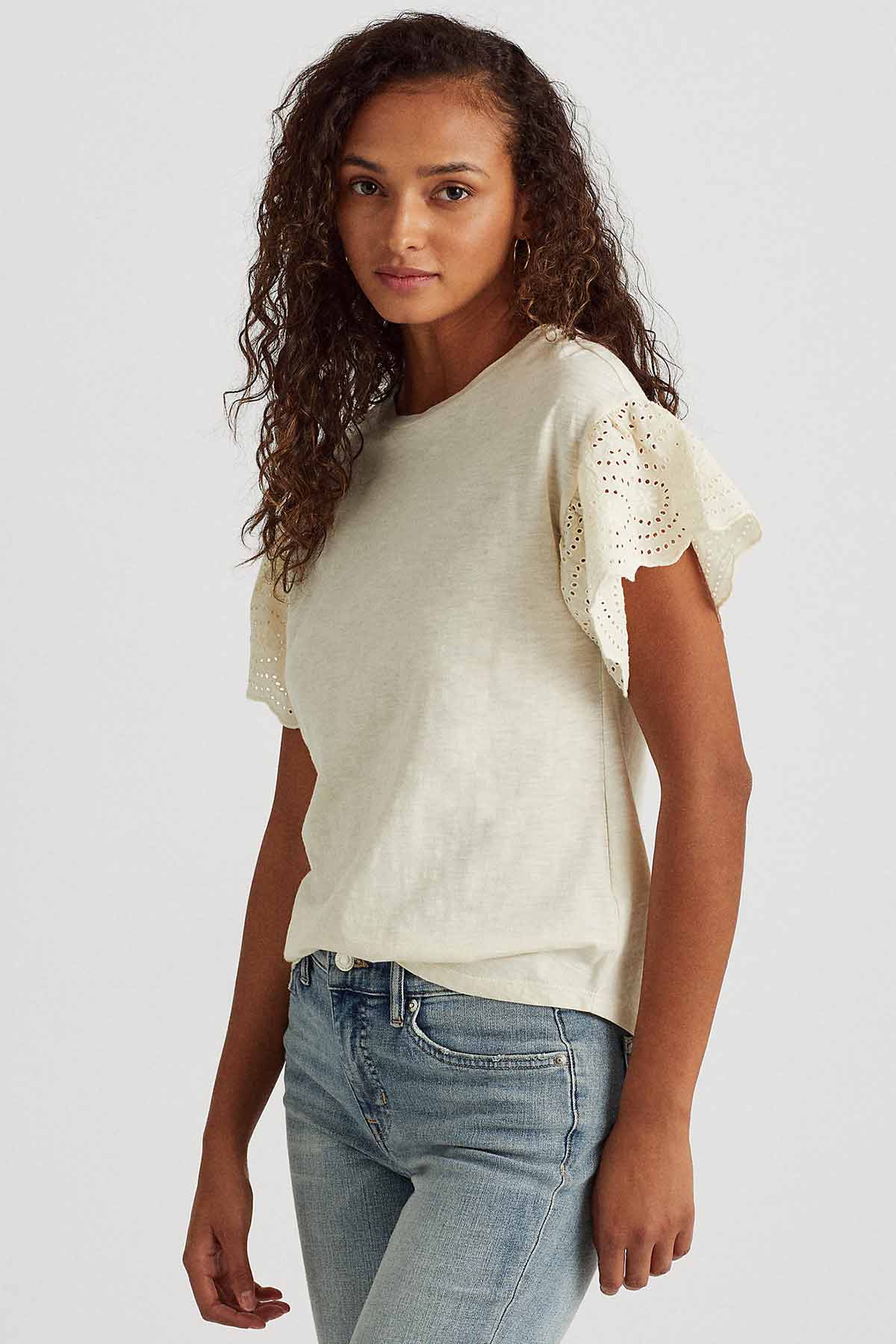 Polo Ralph Lauren Fisto İşlemeli Kollu T-shirt-Libas Trendy Fashion Store