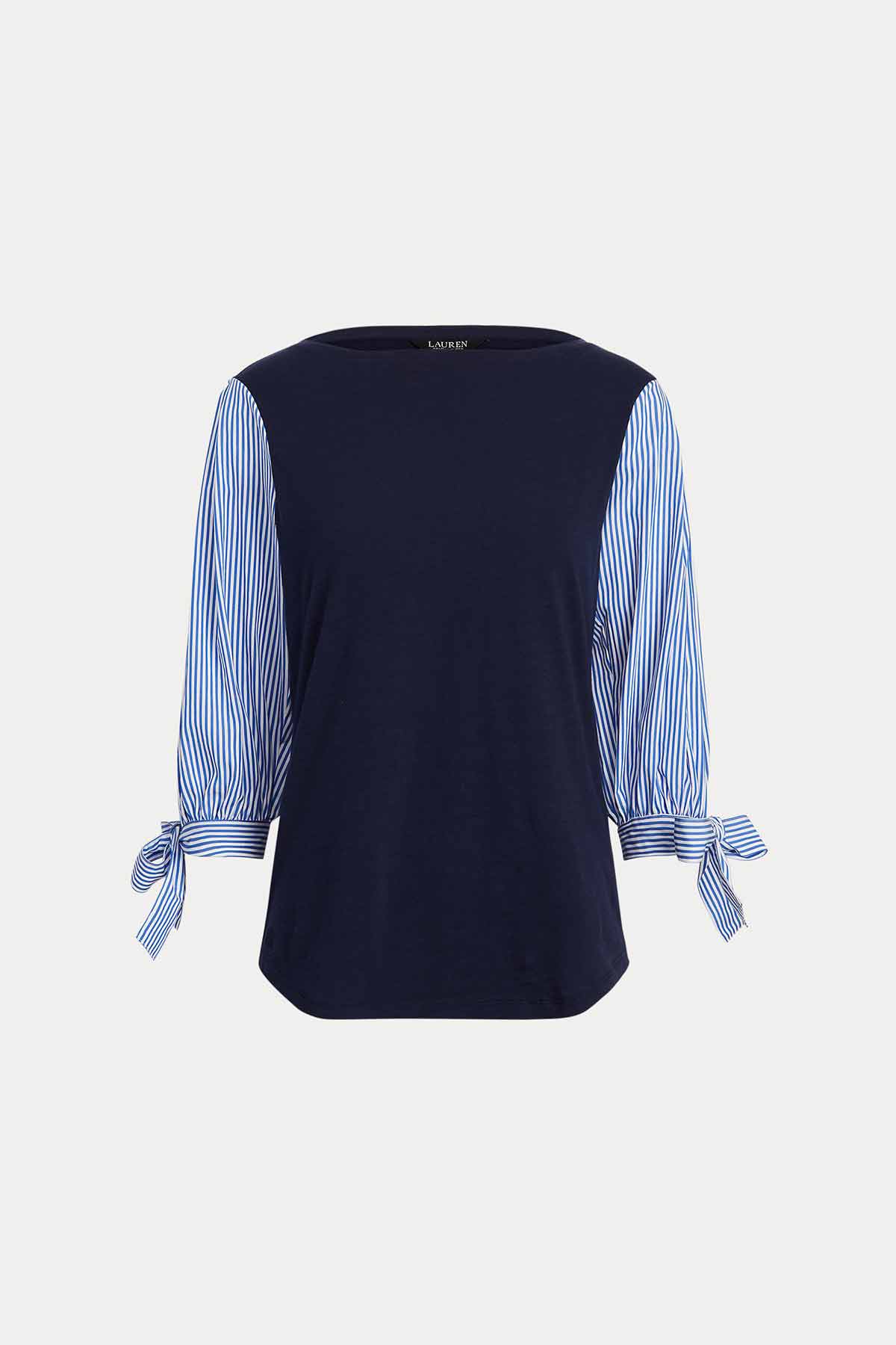 Polo Ralph Lauren Kayık Yaka Çizgili Kollu T-shirt-Libas Trendy Fashion Store