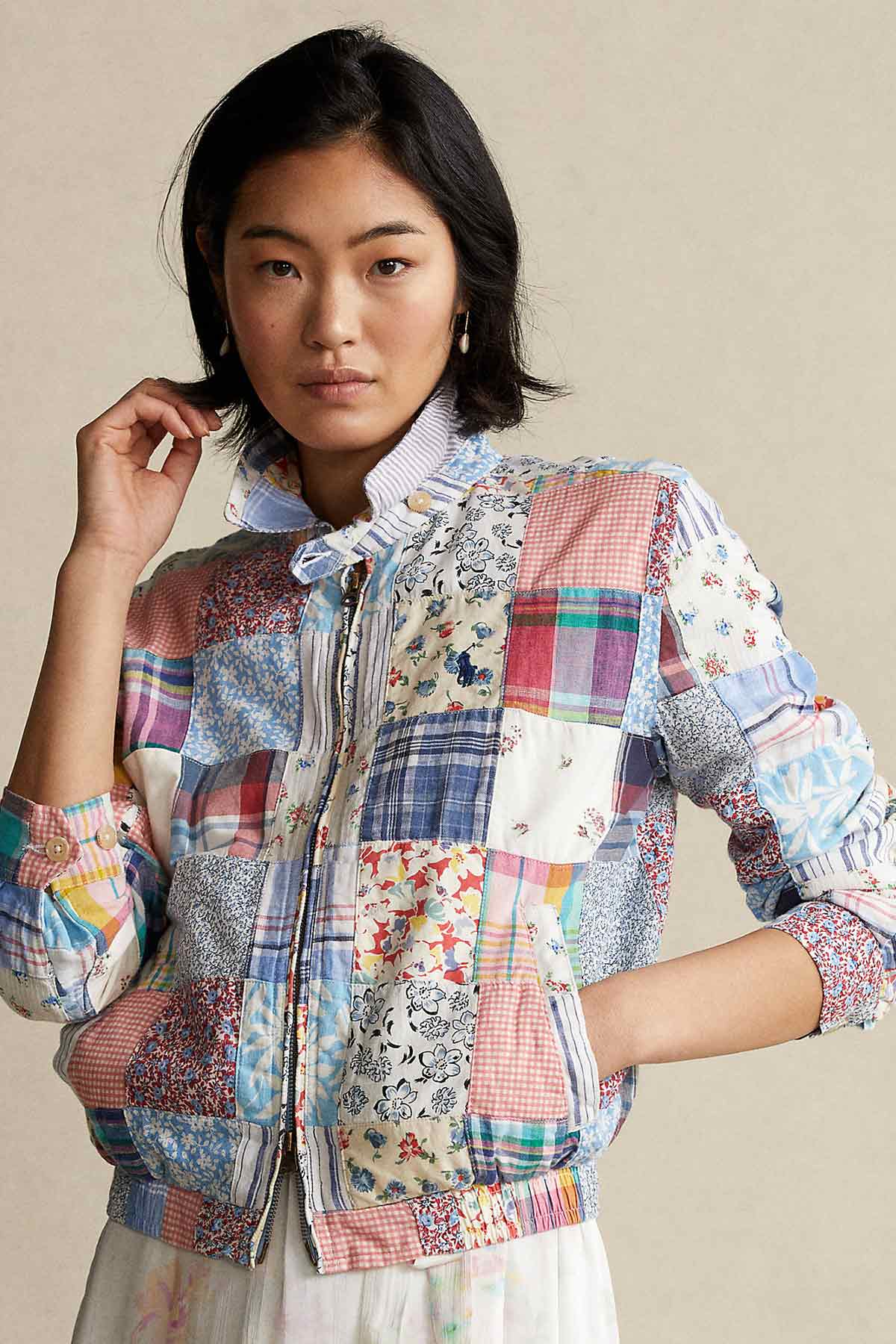 Polo Ralph Lauren Keten Patchwork Ceket-Libas Trendy Fashion Store