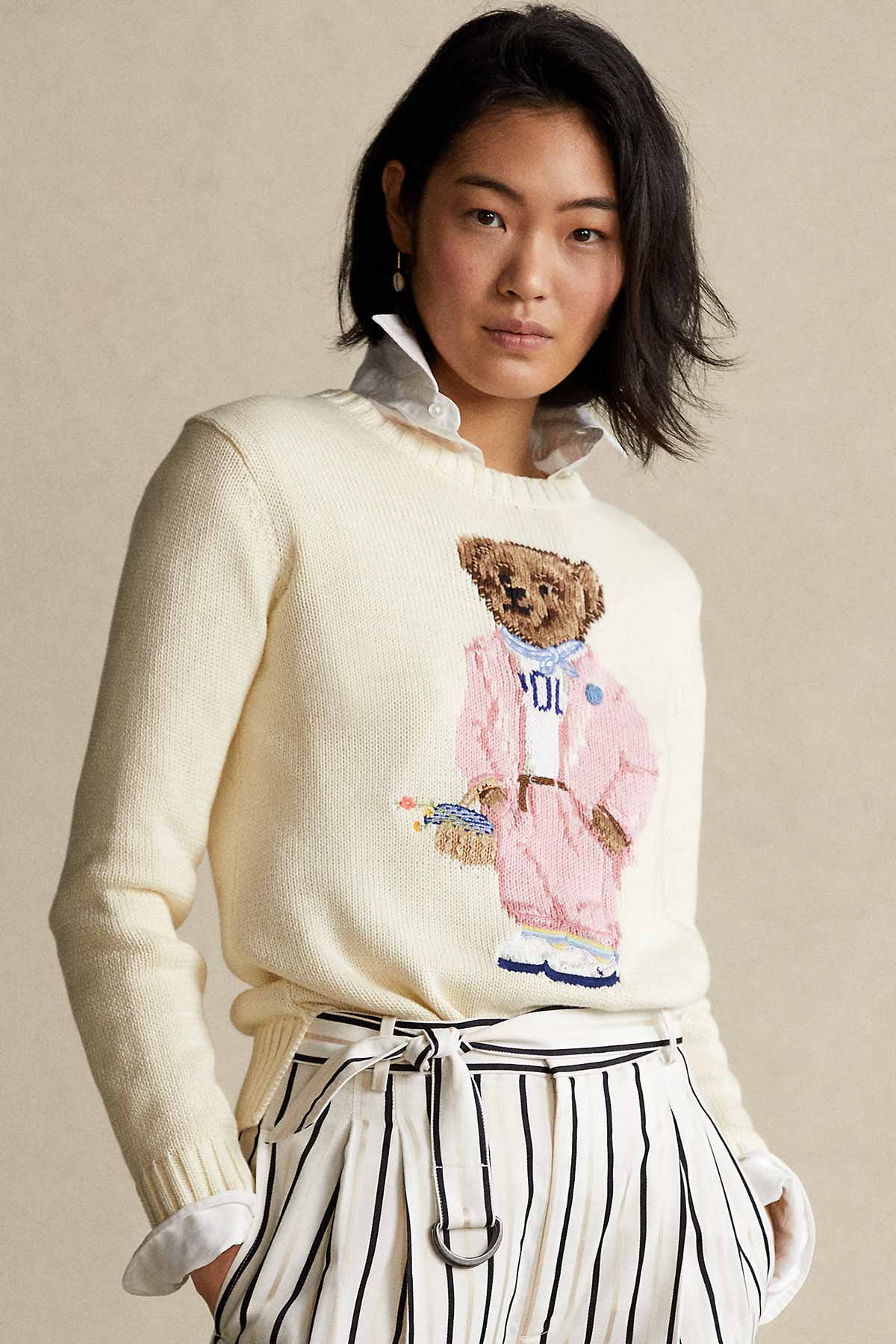 Polo Ralph Lauren Custom Fit Polo Bear Triko-Libas Trendy Fashion Store
