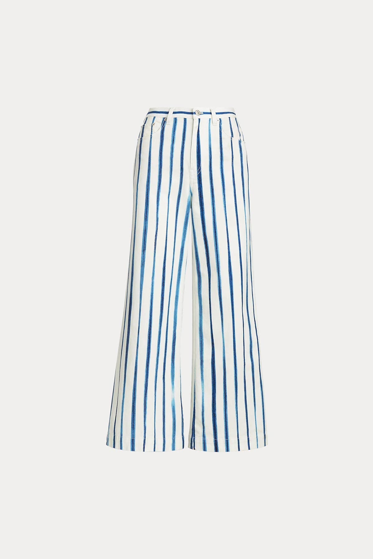 Polo Ralph Lauren Çizgili Yüksek Bel Crop Paça Pantolon-Libas Trendy Fashion Store