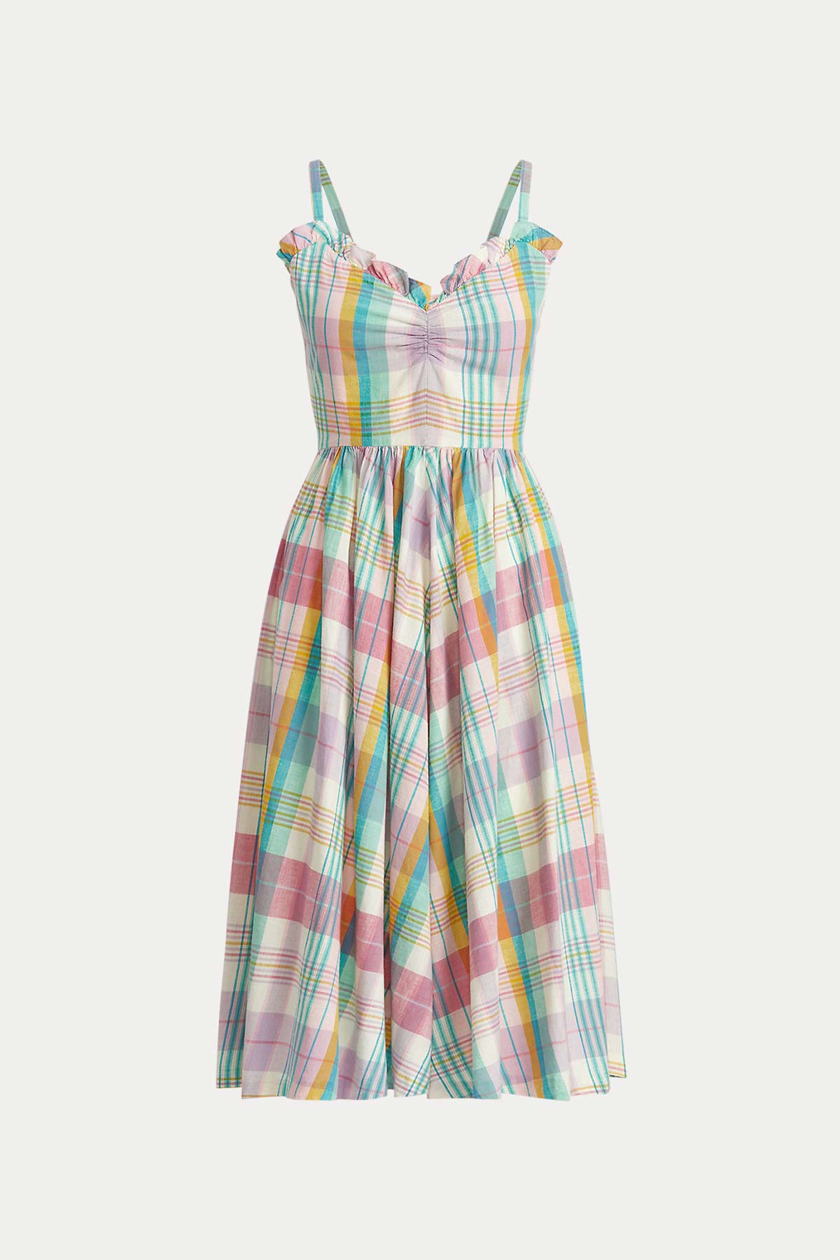 Polo Ralph Lauren Ekoseli Midi Elbise-Libas Trendy Fashion Store