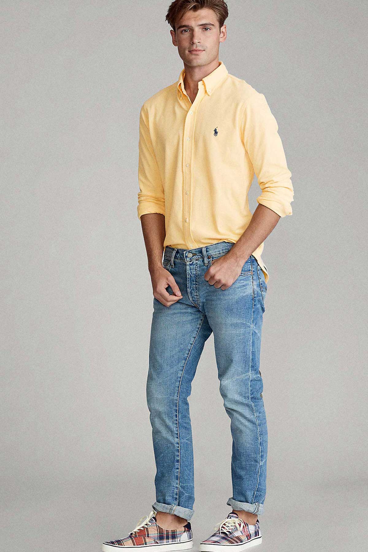 Polo Ralph Lauren Custom Fit Featherweight Mesh Gömlek-Libas Trendy Fashion Store