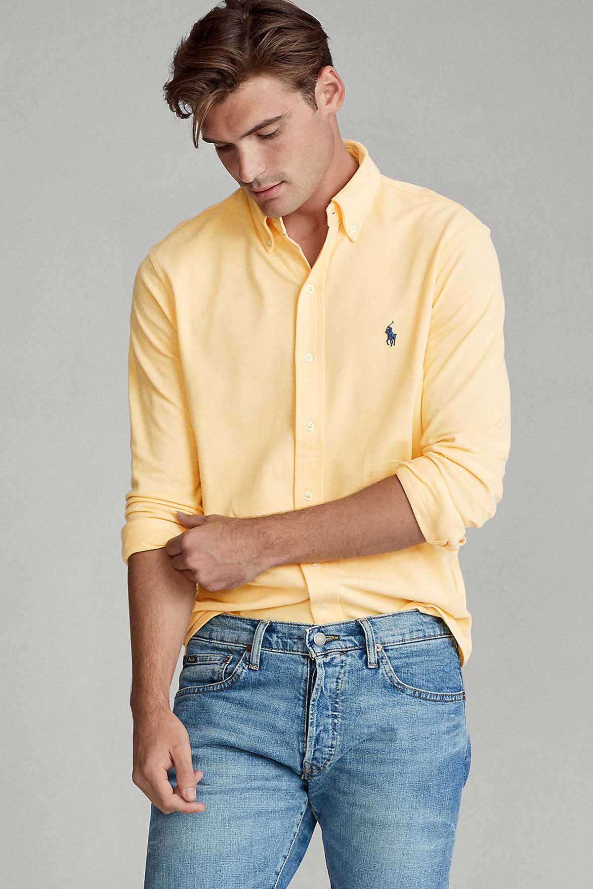 Polo Ralph Lauren Custom Fit Featherweight Mesh Gömlek-Libas Trendy Fashion Store