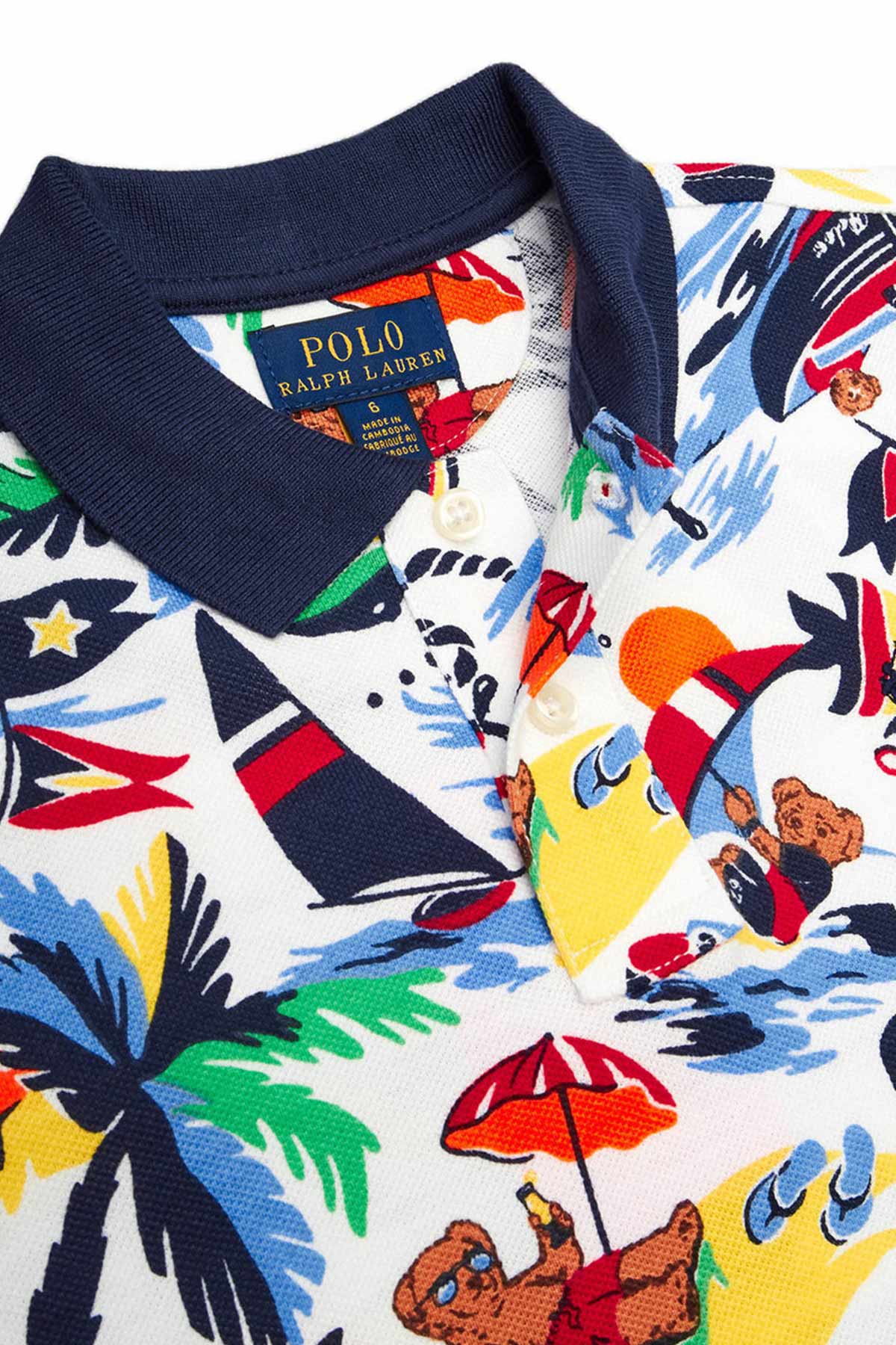 Polo Ralph Lauren 5-7 Yaş Erkek Çocuk Polo Bear Polo Yaka T-shirt-Libas Trendy Fashion Store