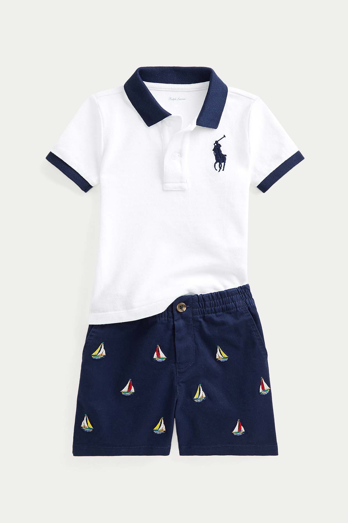 Polo Ralph Lauren 12-24 Ay Erkek Bebek T-shirt - Şort Set-Libas Trendy Fashion Store
