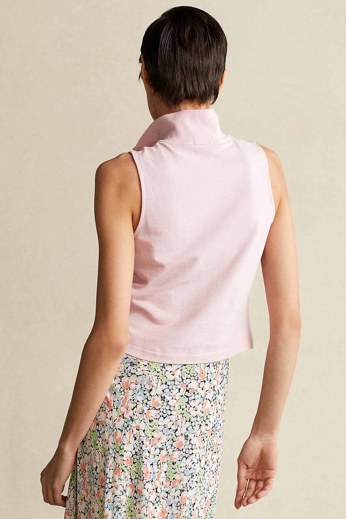 Polo Ralph Lauren Polo Yaka Kolsuz Crop T-shirt-Libas Trendy Fashion Store