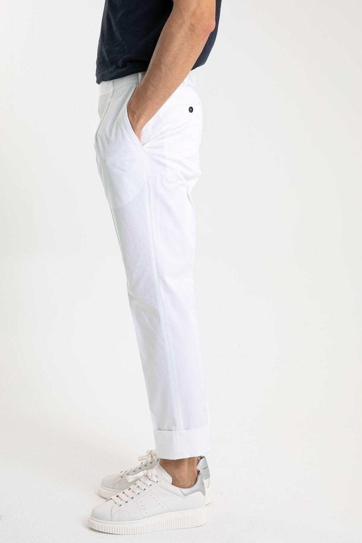 Pantaloni Torino Flicker Kalın Duble Paça Tek Pile Pantolon-Libas Trendy Fashion Store