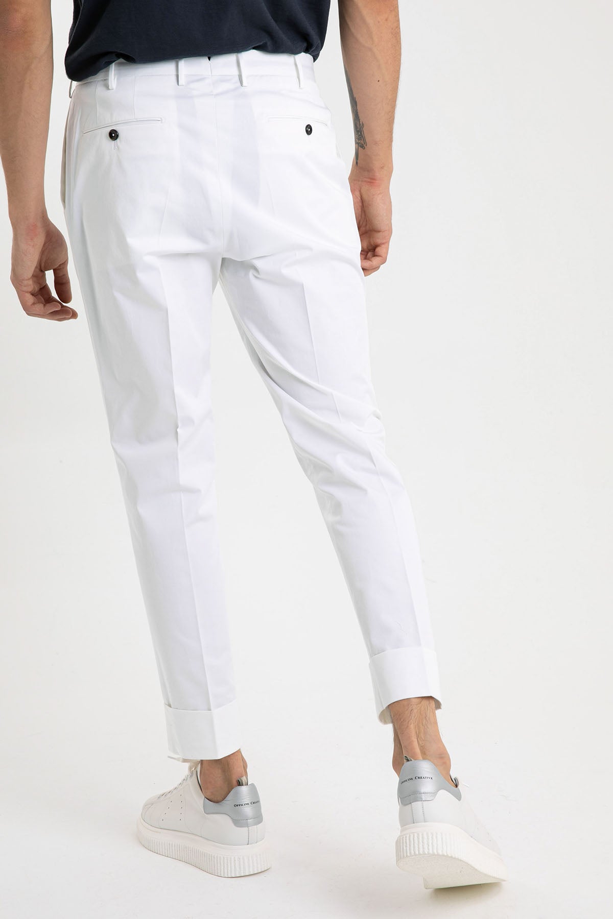 Pantaloni Torino Flicker Kalın Duble Paça Tek Pile Pantolon-Libas Trendy Fashion Store