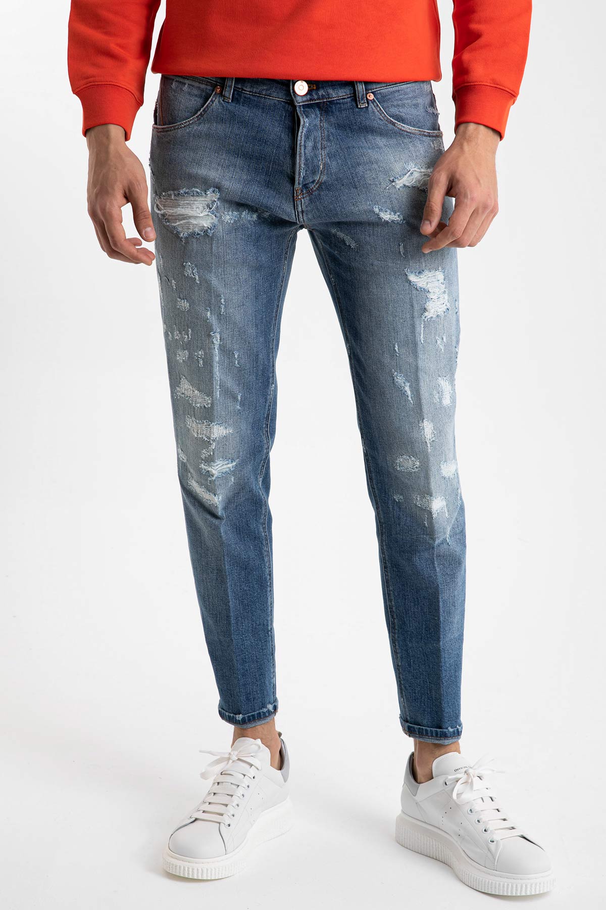 Pantaloni Torino Reggae Fit Yırtık Detaylı Jeans-Libas Trendy Fashion Store