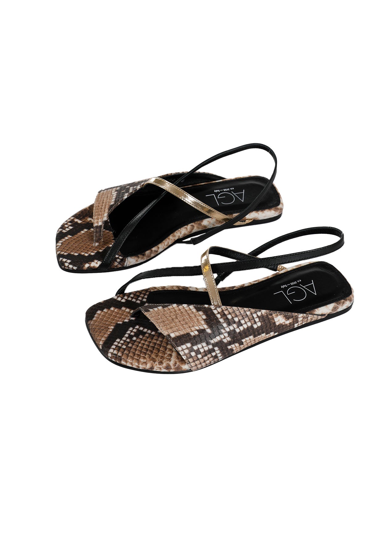 Agl Meriel Küt Burun Piton Sandalet-Libas Trendy Fashion Store