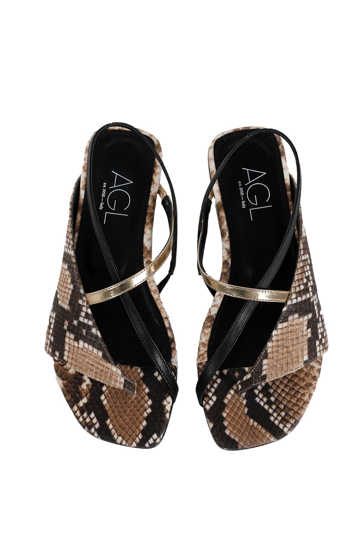 Agl Meriel Küt Burun Piton Sandalet-Libas Trendy Fashion Store