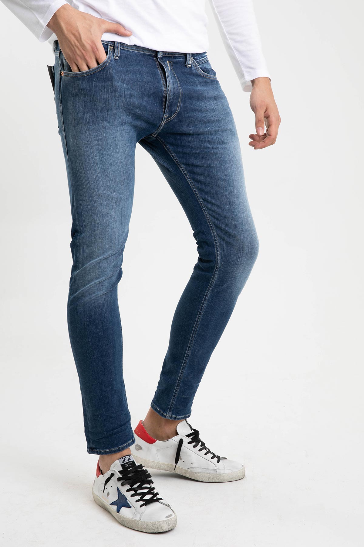 Replay Hyperflex Re-Used Skinny Fit Jondrill Jeans-Libas Trendy Fashion Store