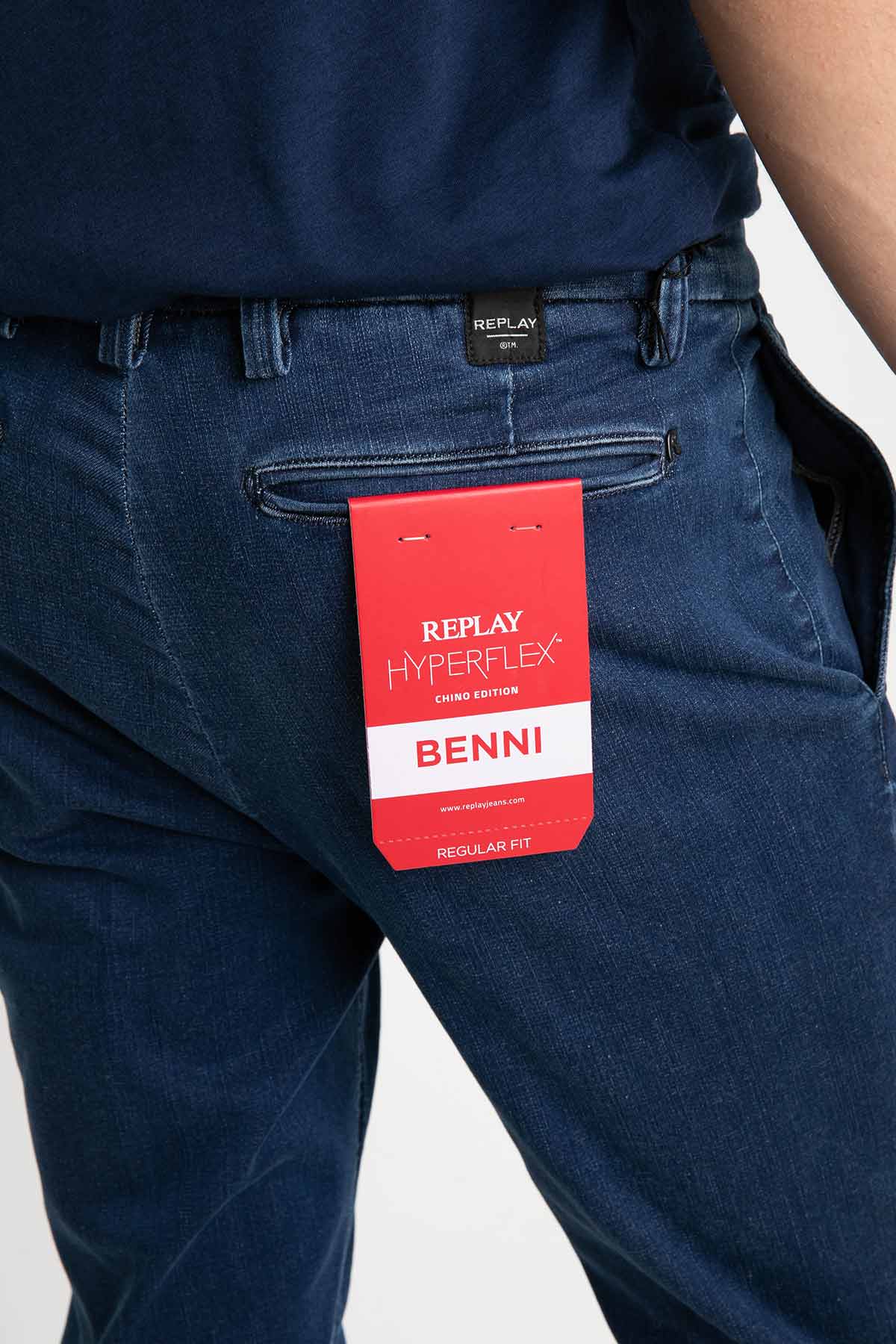 Replay Benni Hyperflex Yandan Cepli Denim Pantolon-Libas Trendy Fashion Store