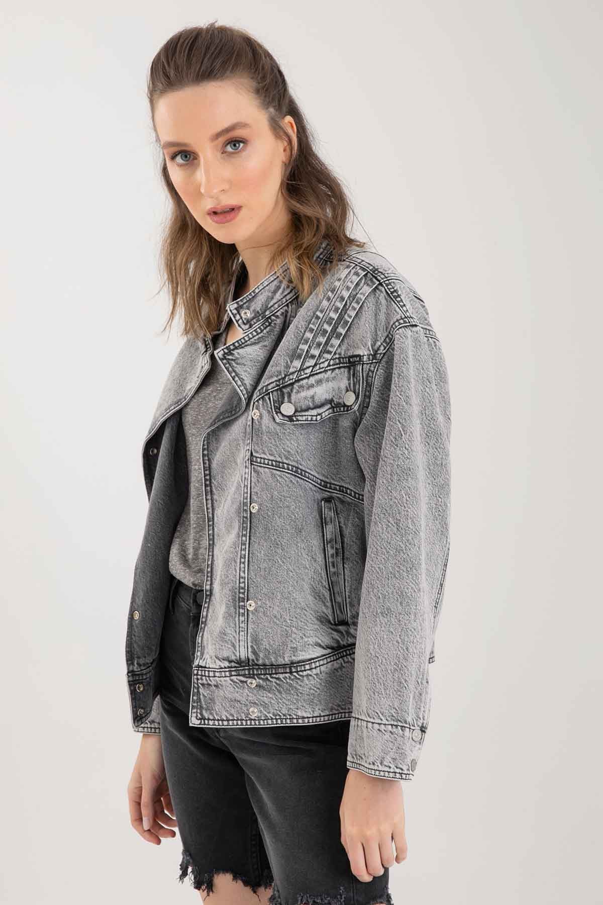 Replay Vintage Jean Ceket-Libas Trendy Fashion Store