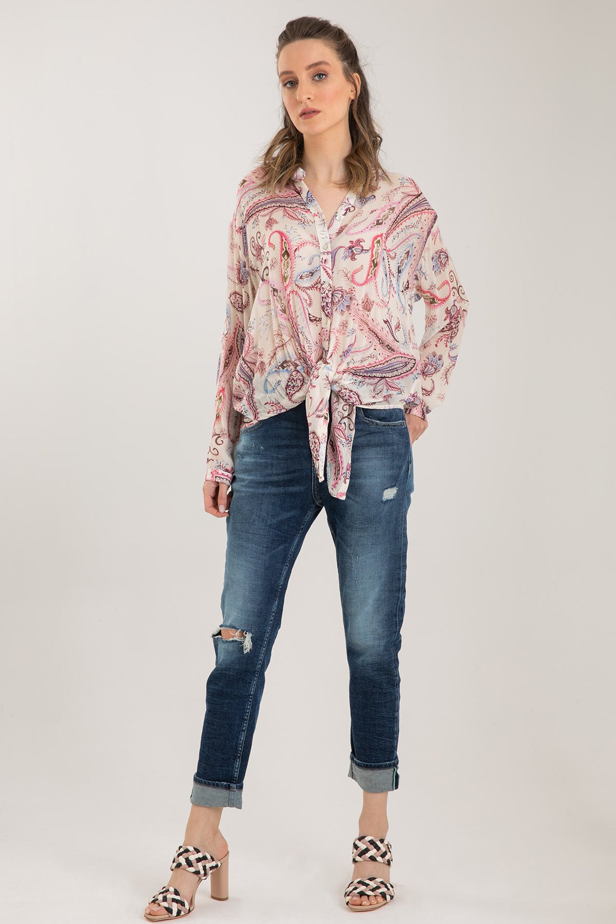 Replay Önden Bağlamalı Gömlek-Libas Trendy Fashion Store