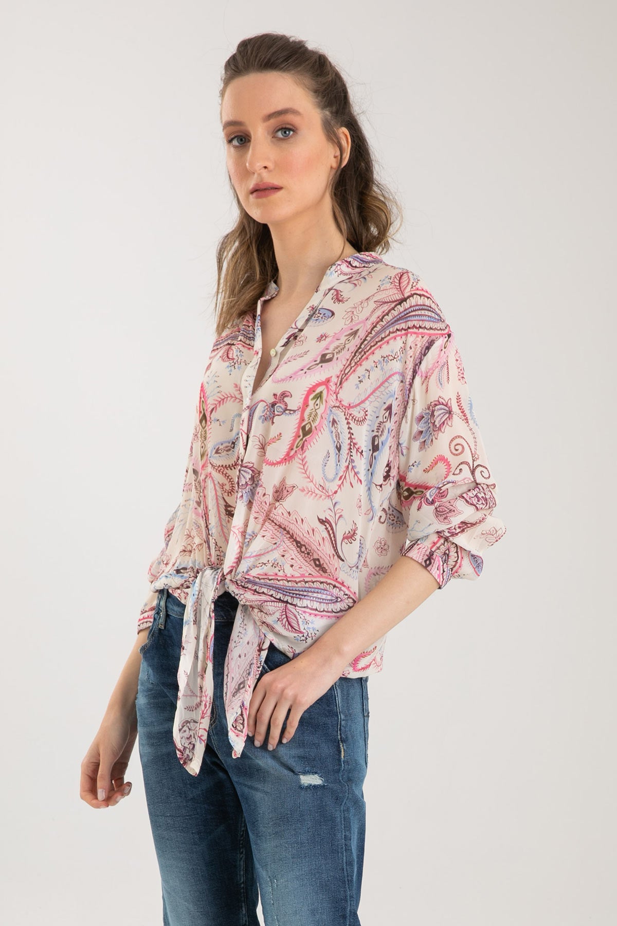 Replay Önden Bağlamalı Gömlek-Libas Trendy Fashion Store