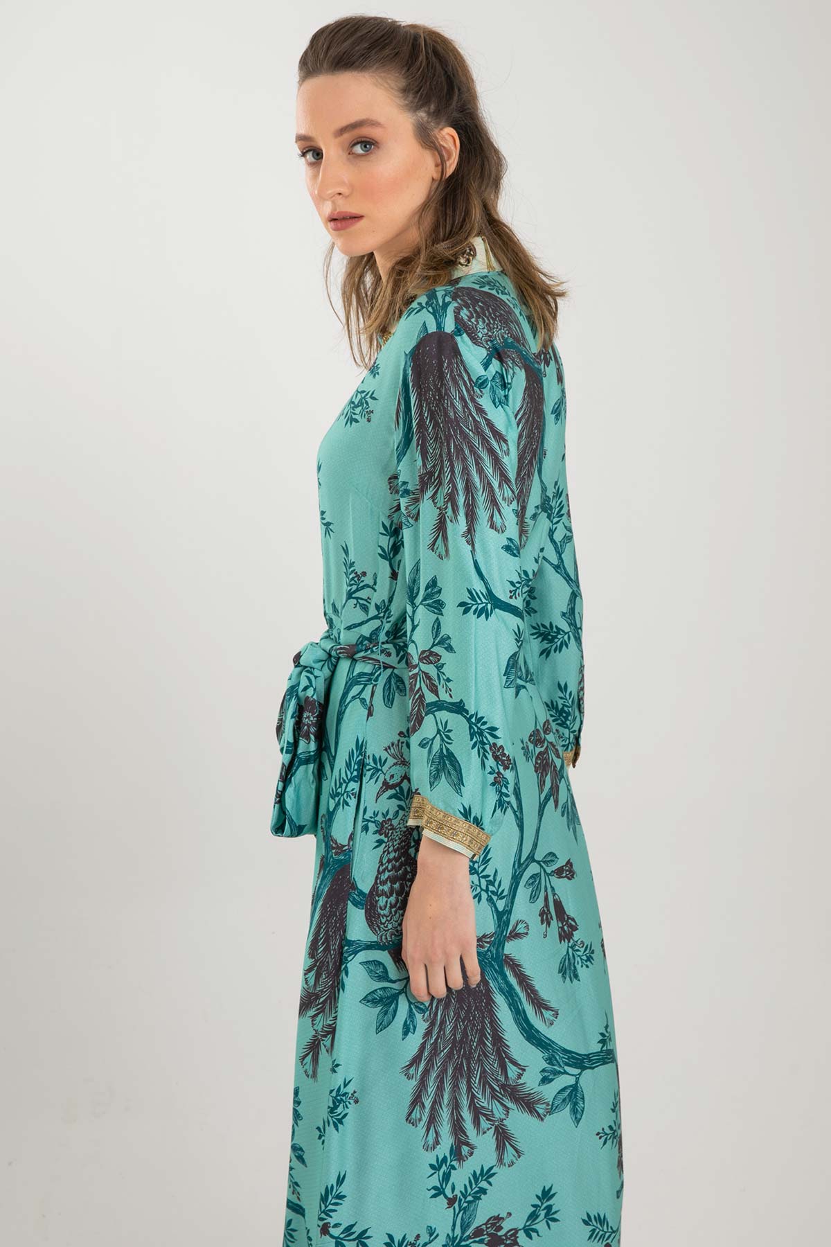 Replay Belden Kuşaklı Maxi Elbise-Libas Trendy Fashion Store