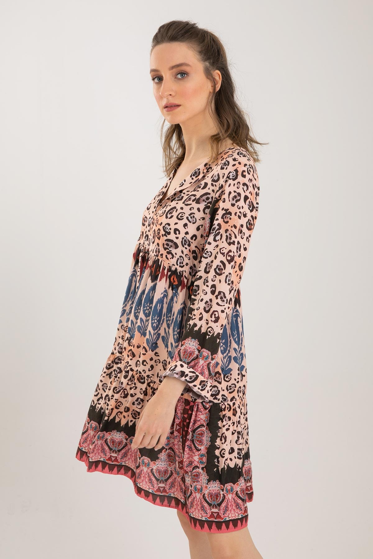 Replay V Yaka Diz Üstü Elbise-Libas Trendy Fashion Store