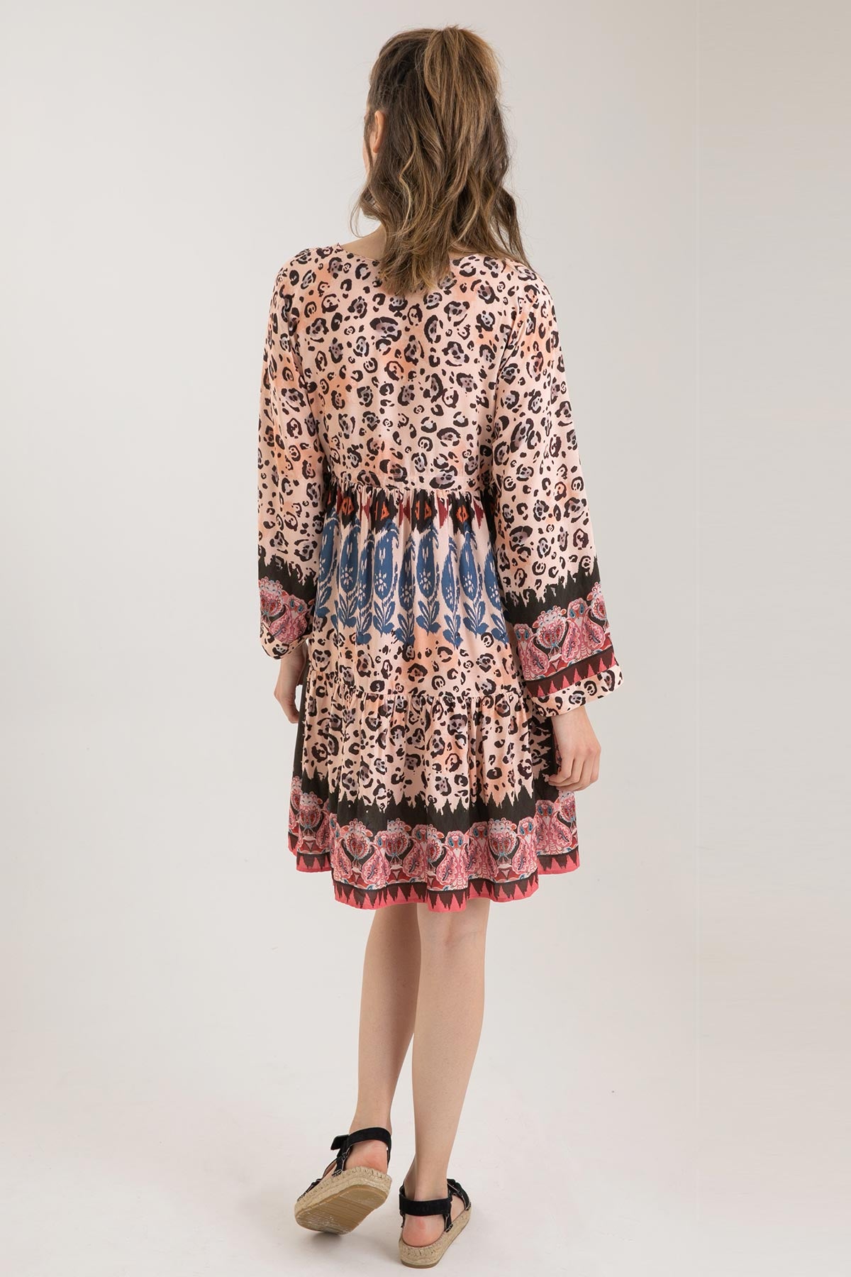 Replay V Yaka Diz Üstü Elbise-Libas Trendy Fashion Store