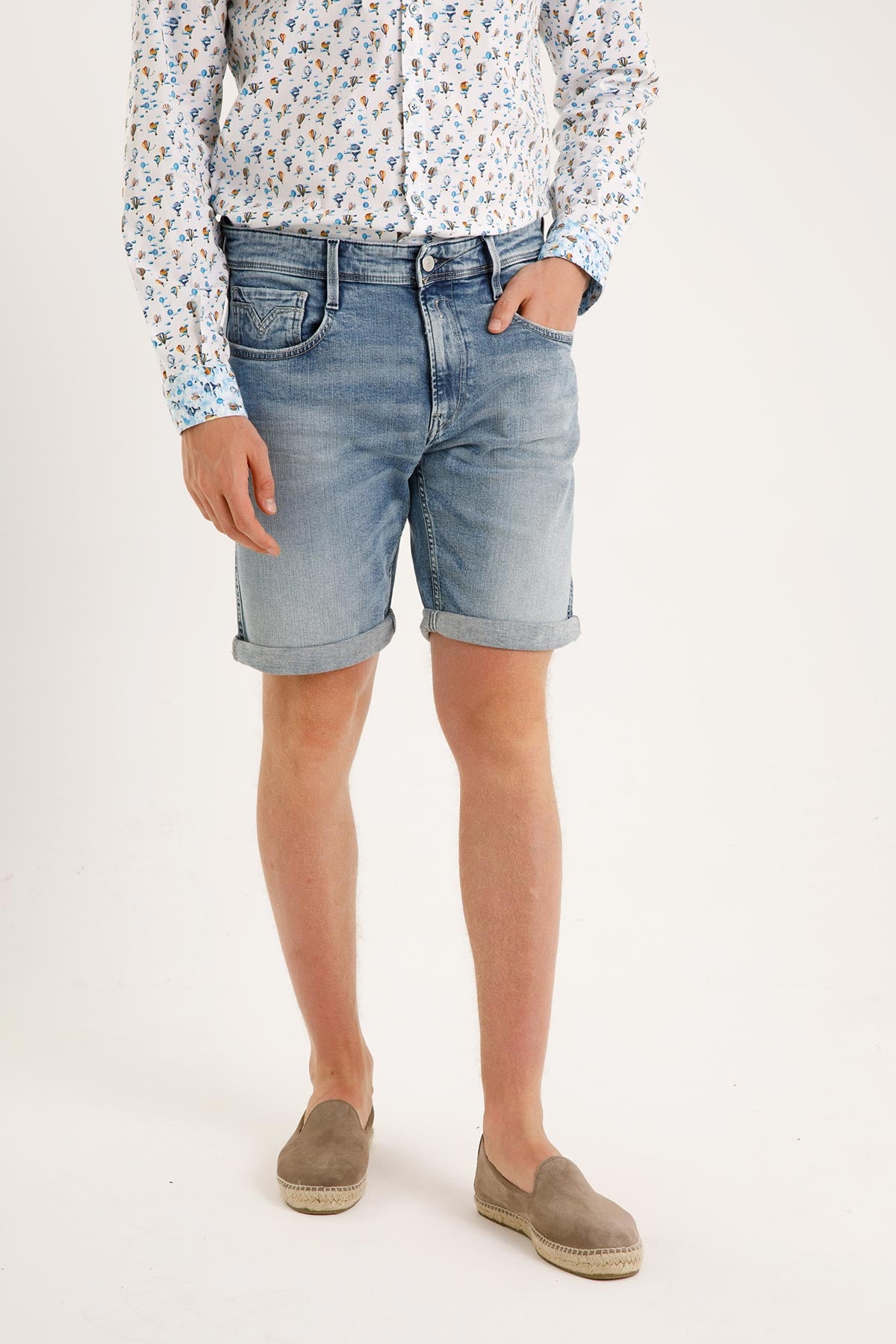 Replay Biopack Organic New Anbass Jean Şort-Libas Trendy Fashion Store